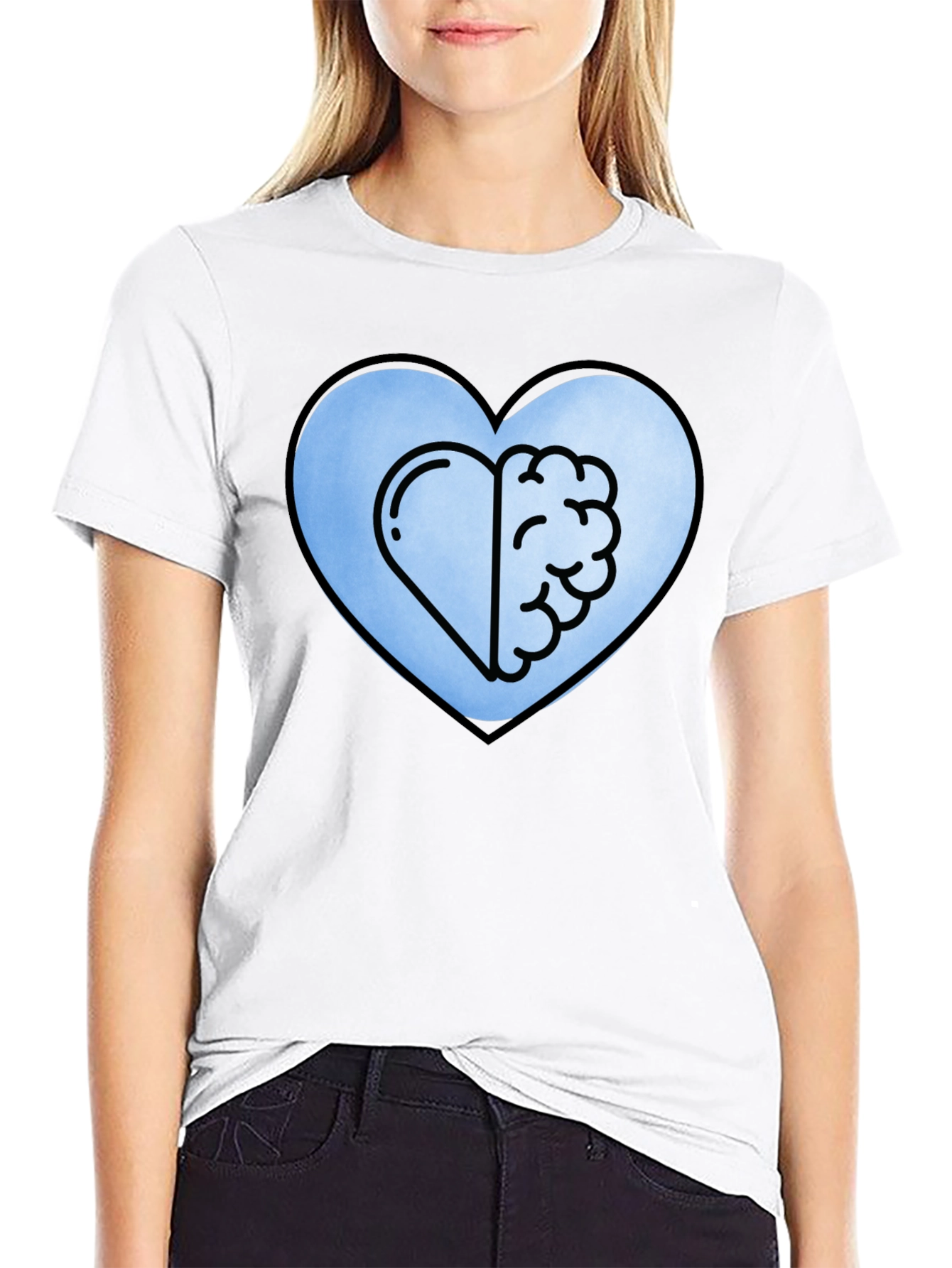 Heart and Brain Tee - Balance Emotion & Logic