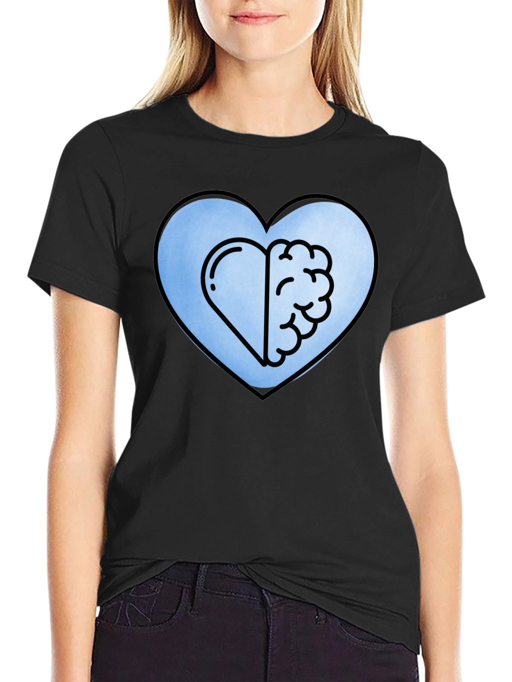 Heart and Brain Tee - Balance Emotion & Logic