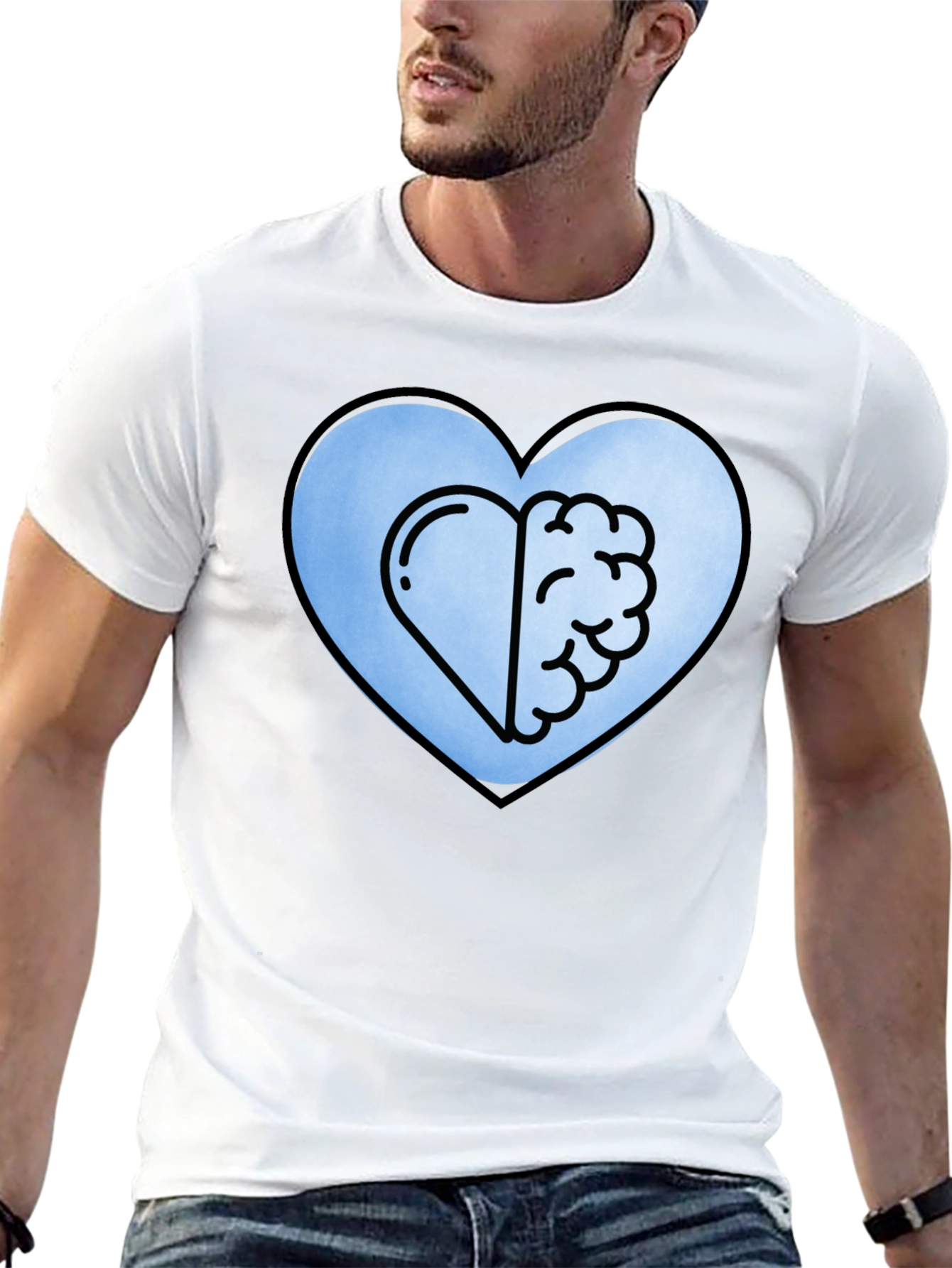 Heart and Brain Tee - Balance Emotion & Logic