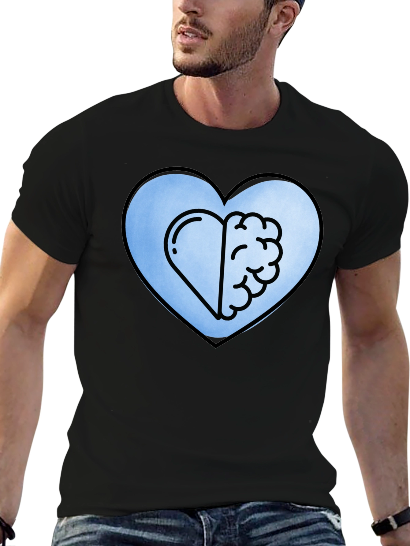 Heart and Brain Tee - Balance Emotion & Logic