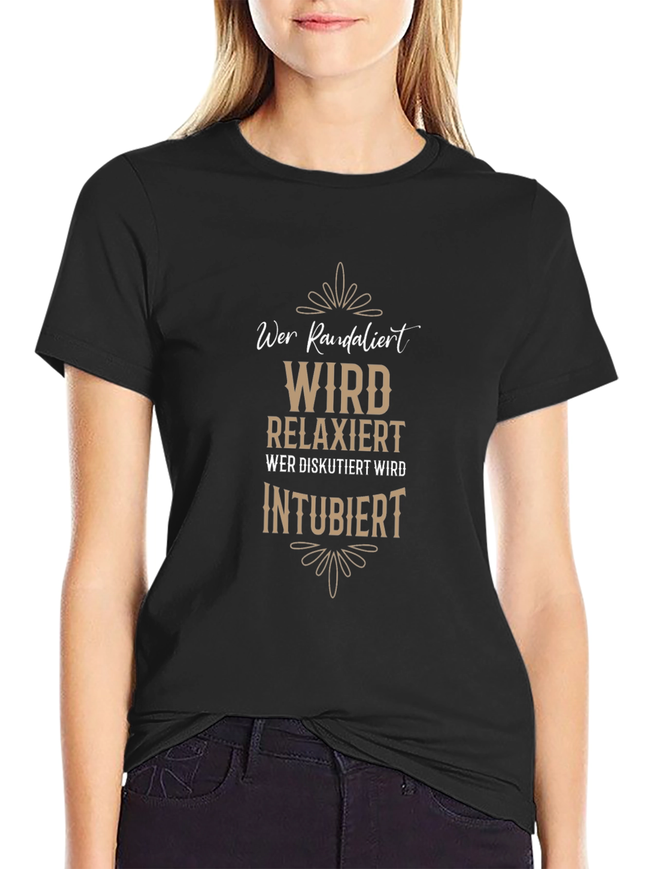 Humorous Wer Randalier Black T-Shirt