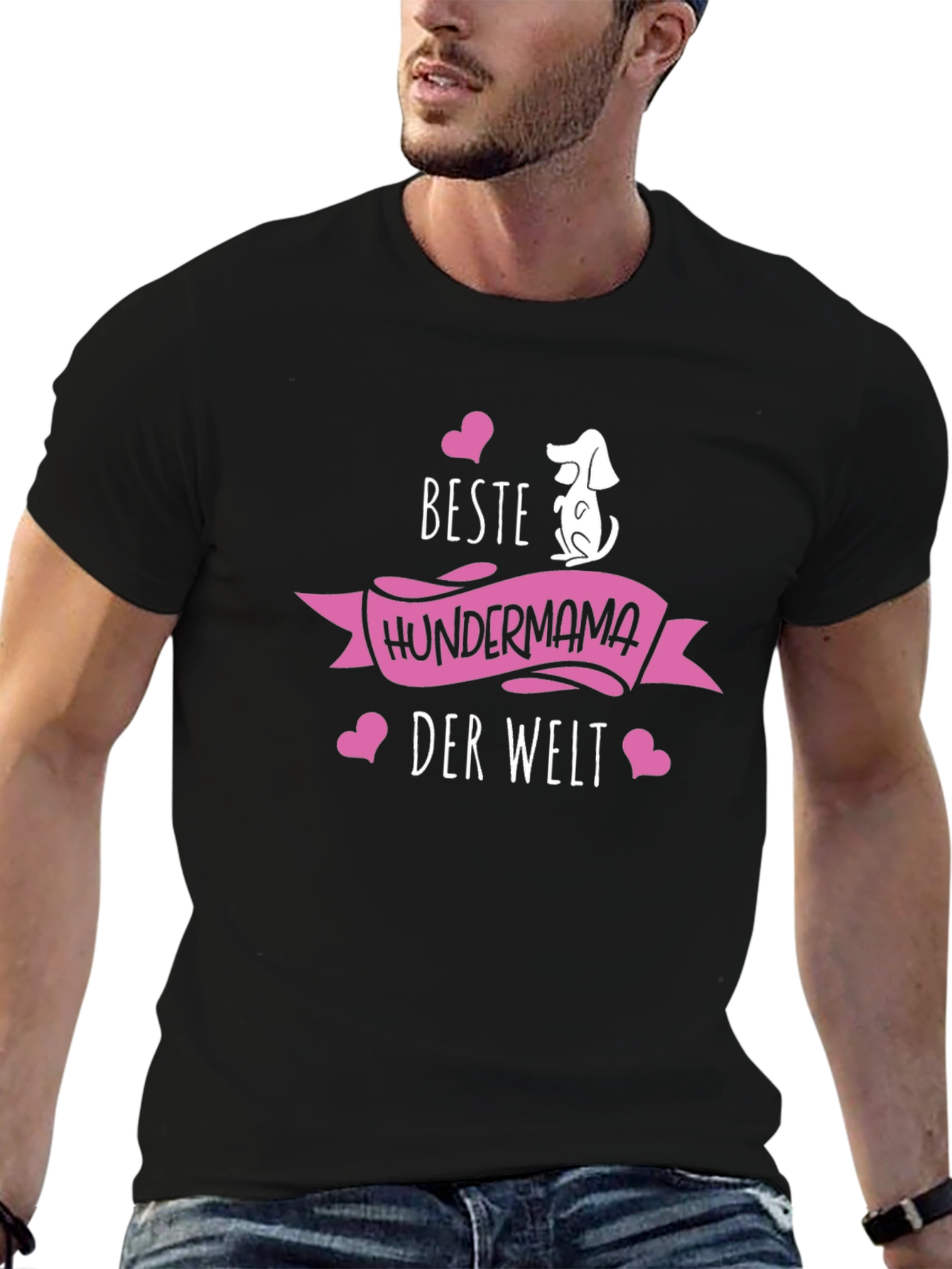 Beste Hundermama Black T-Shirt