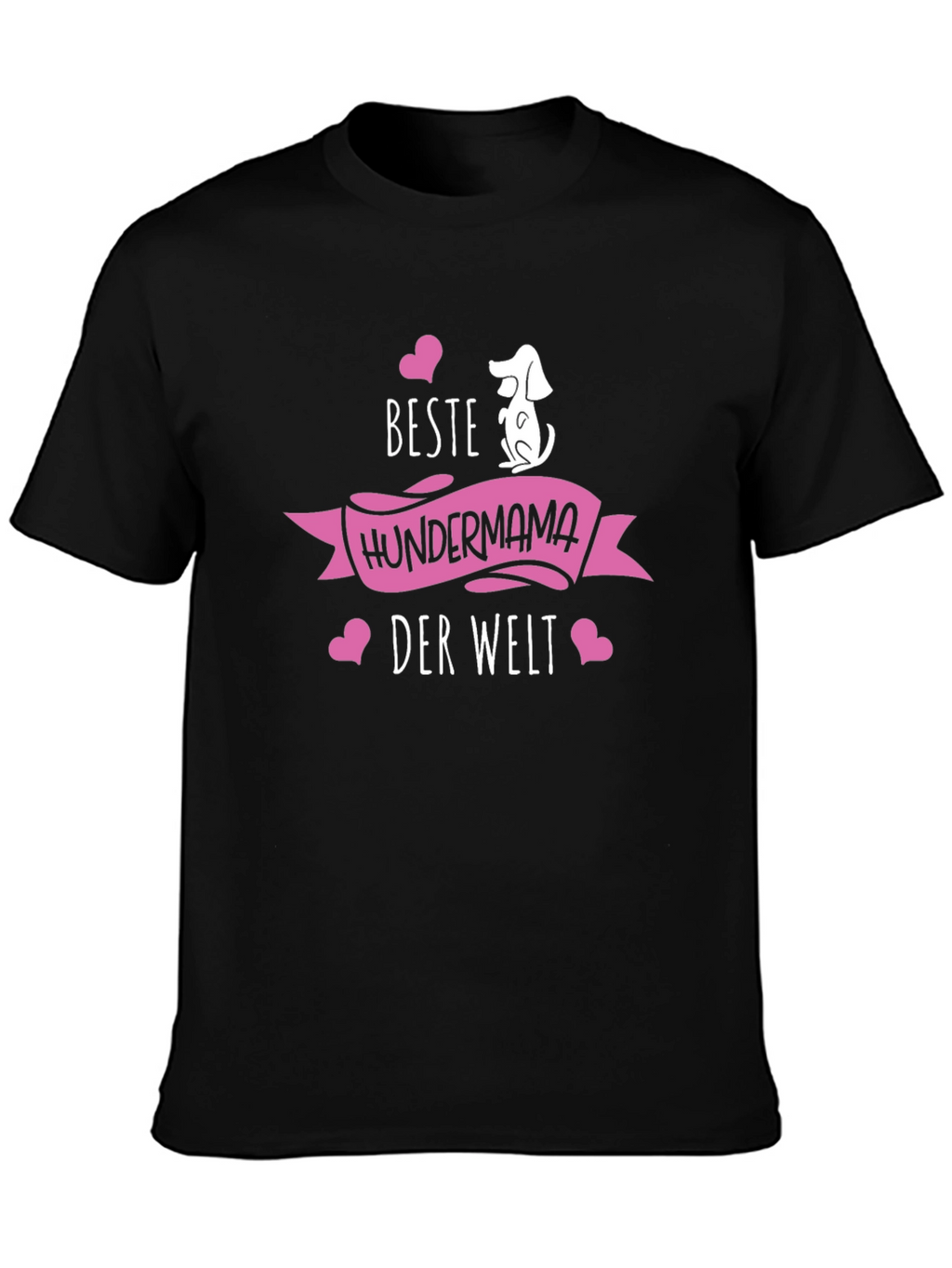 Beste Hundermama Black T-Shirt