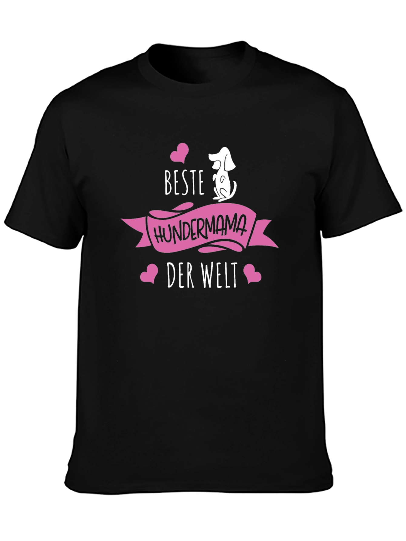 Beste Hundermama Black T-Shirt