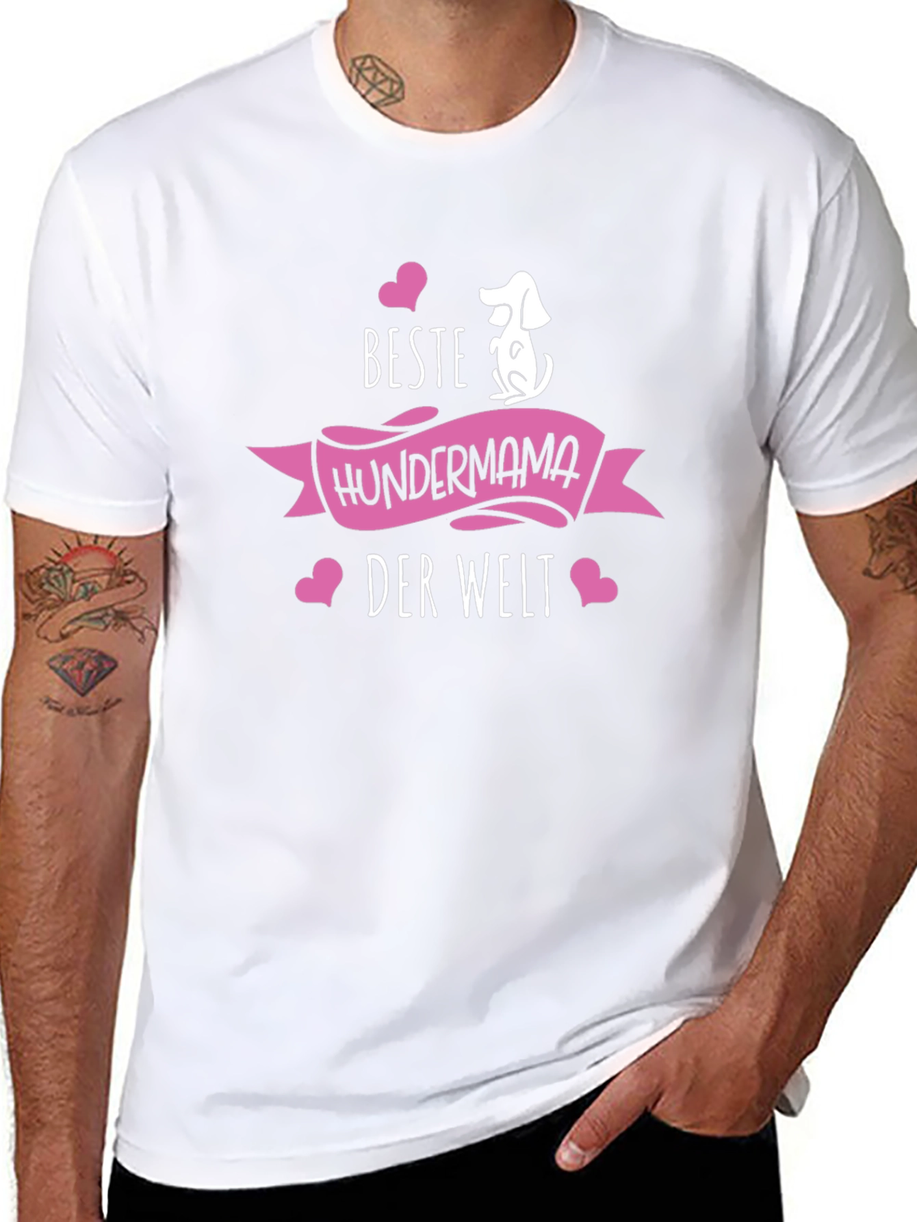 Beste Hundermama Black T-Shirt