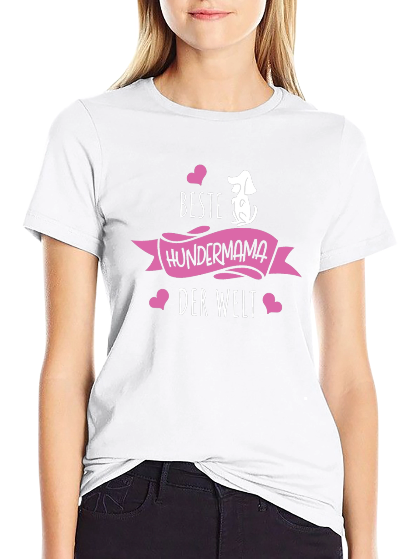 Beste Hundermama Black T-Shirt
