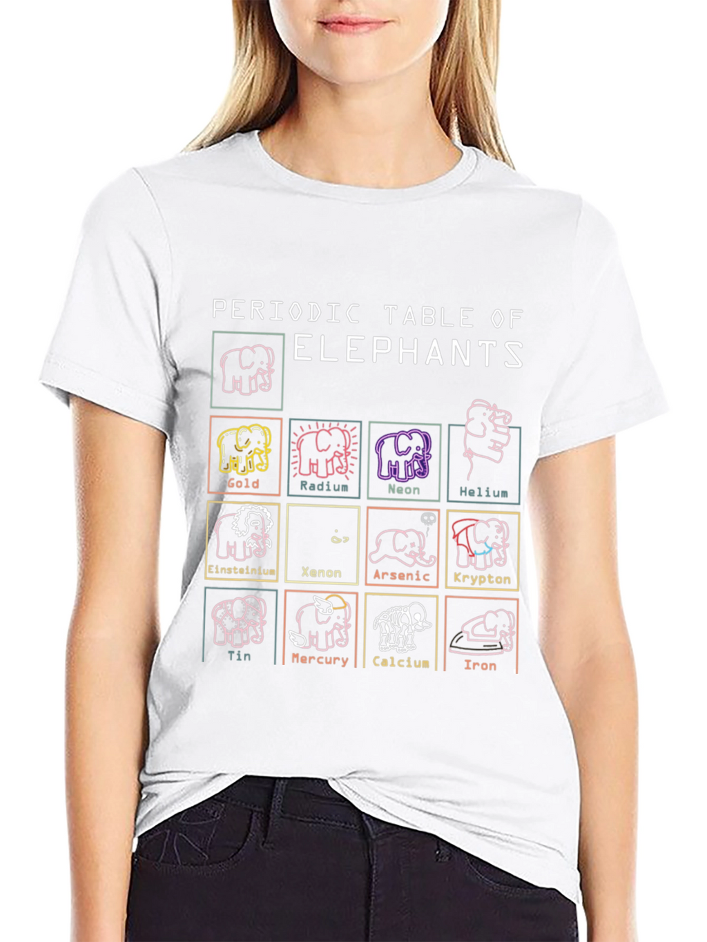 Periodic Table of Elephants Graphic T-Shirt