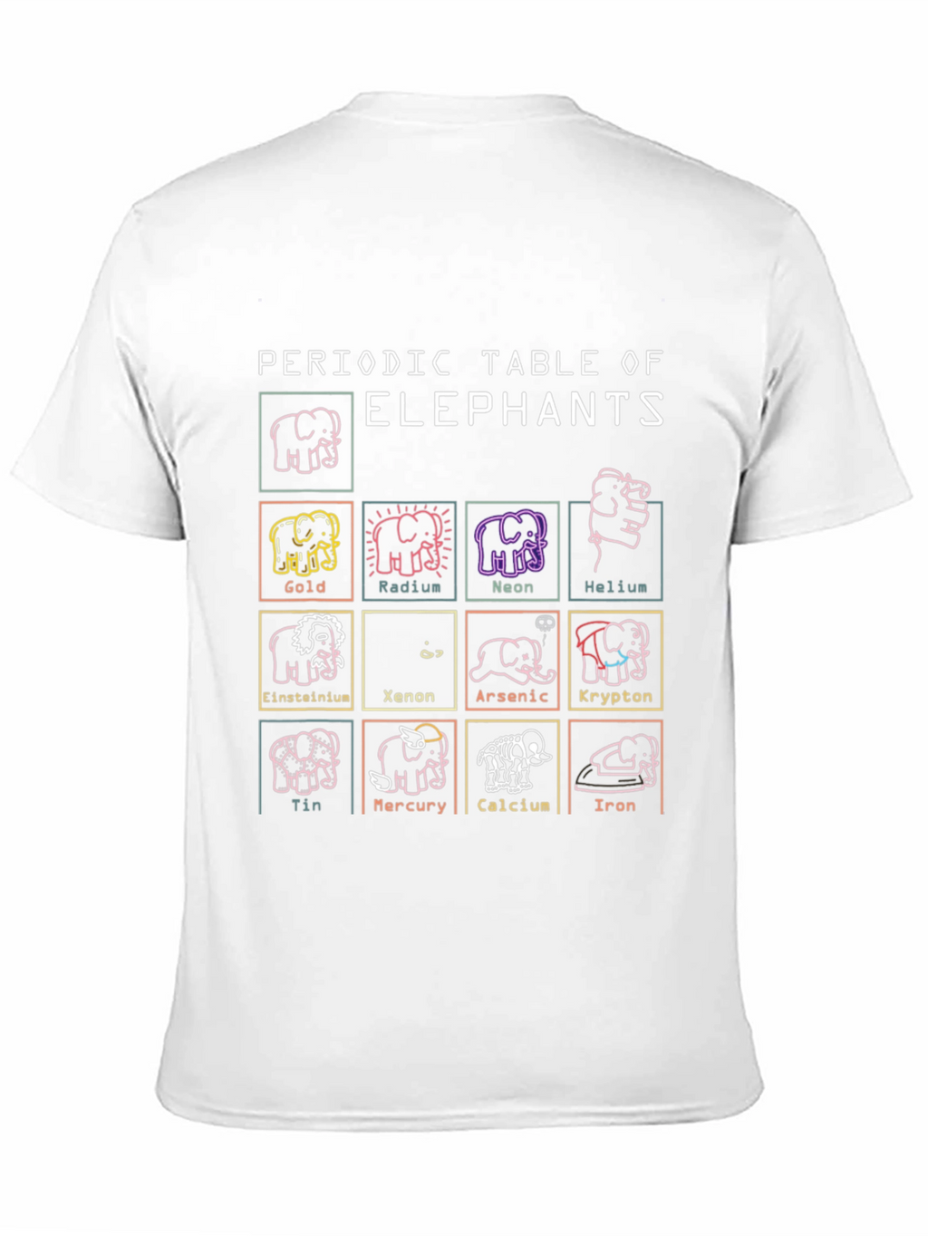 Periodic Table of Elephants Graphic T-Shirt