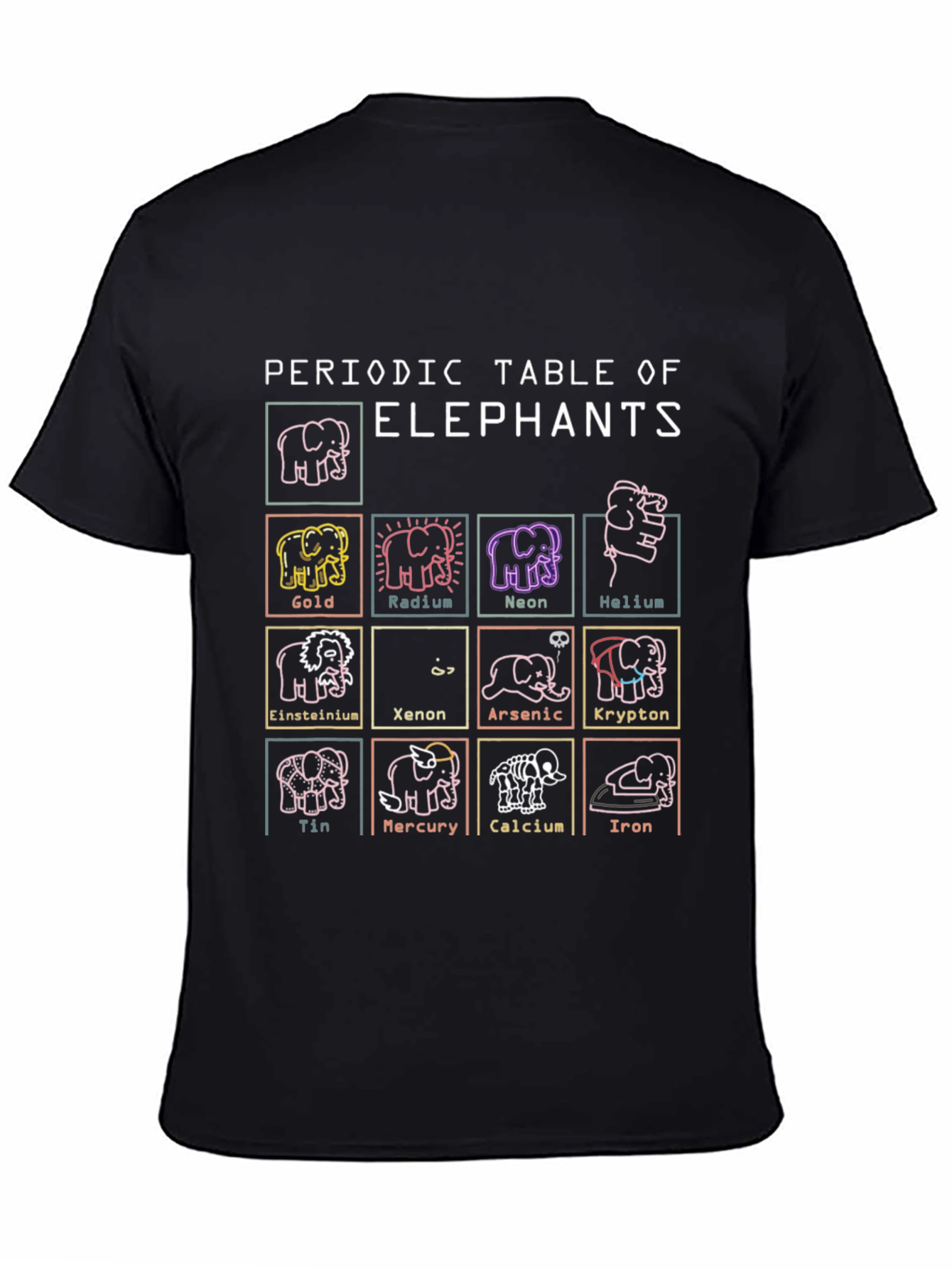 Periodic Table of Elephants Graphic T-Shirt
