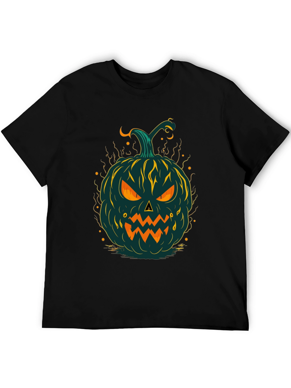 Halloween Pumpkin Graphic Tee - Spooky Style