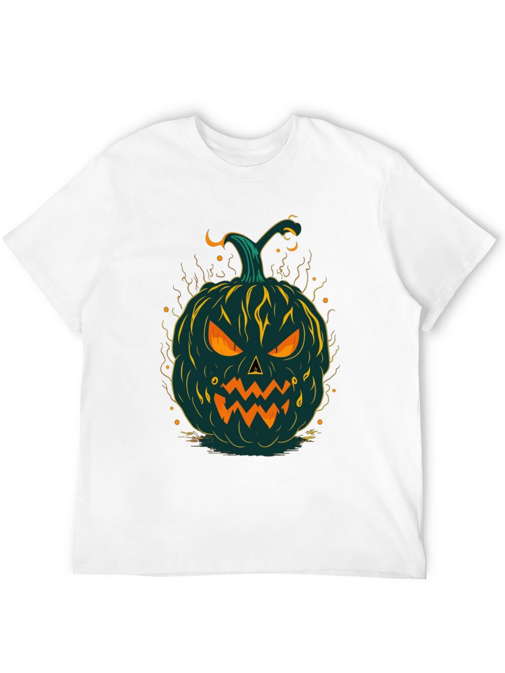 Halloween Pumpkin Graphic Tee - Spooky Style