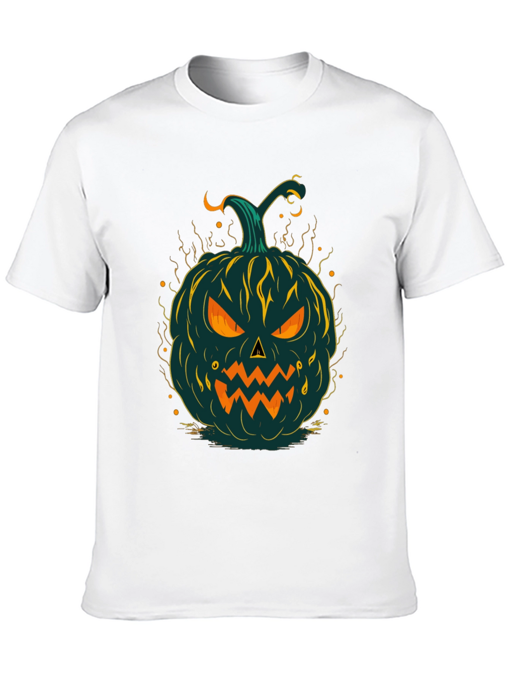 Halloween Pumpkin Graphic Tee - Spooky Style