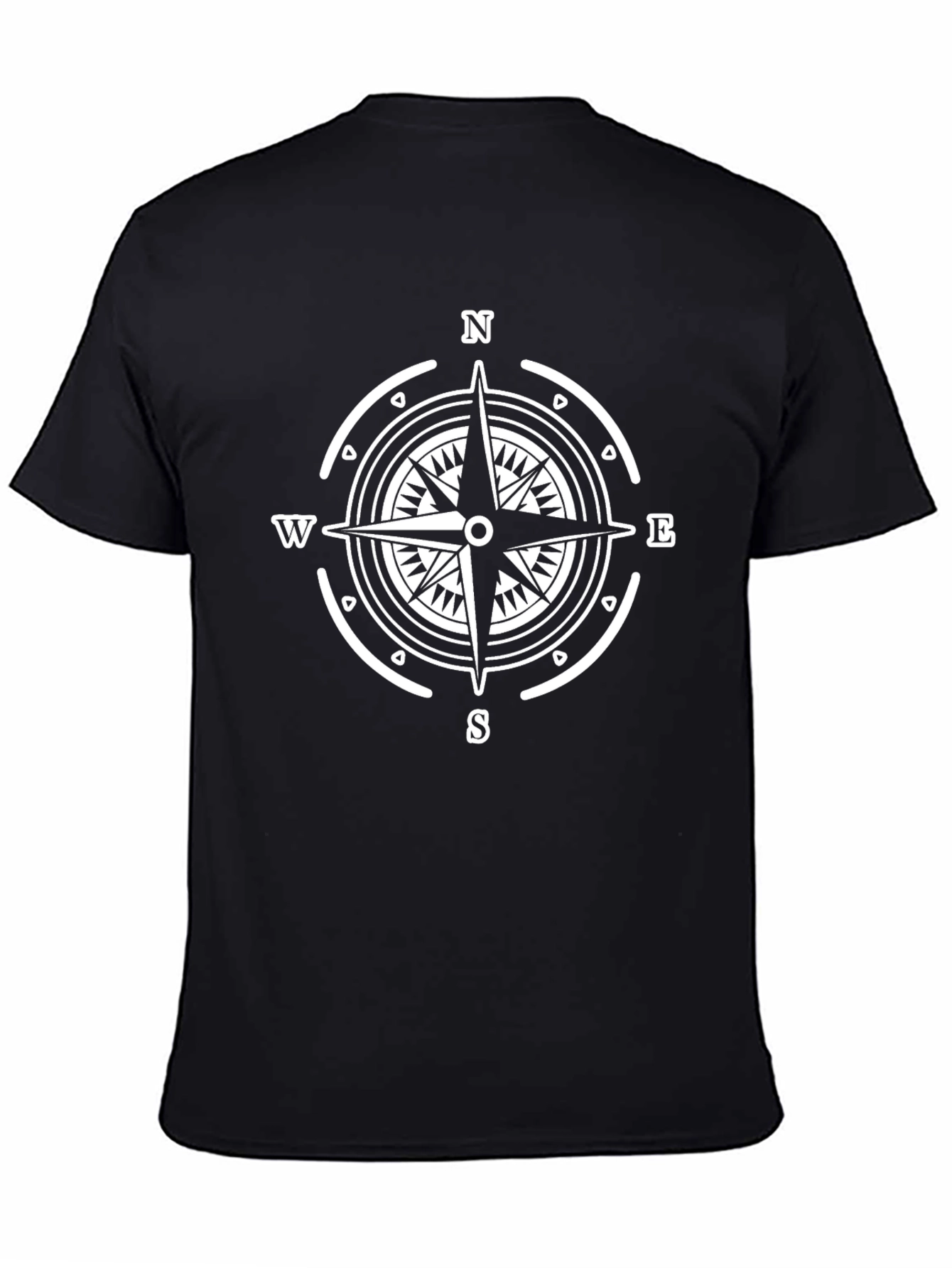 Compass Rose Graphic Tee - Stylish Nautical Design