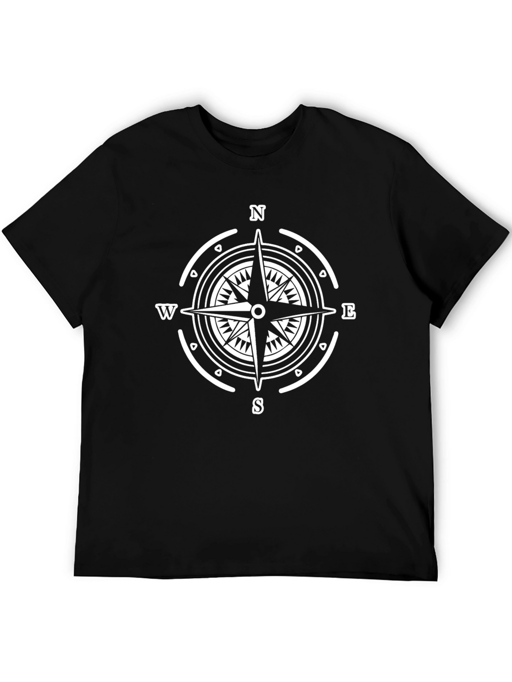 Compass Rose Graphic Tee - Stylish Nautical Design