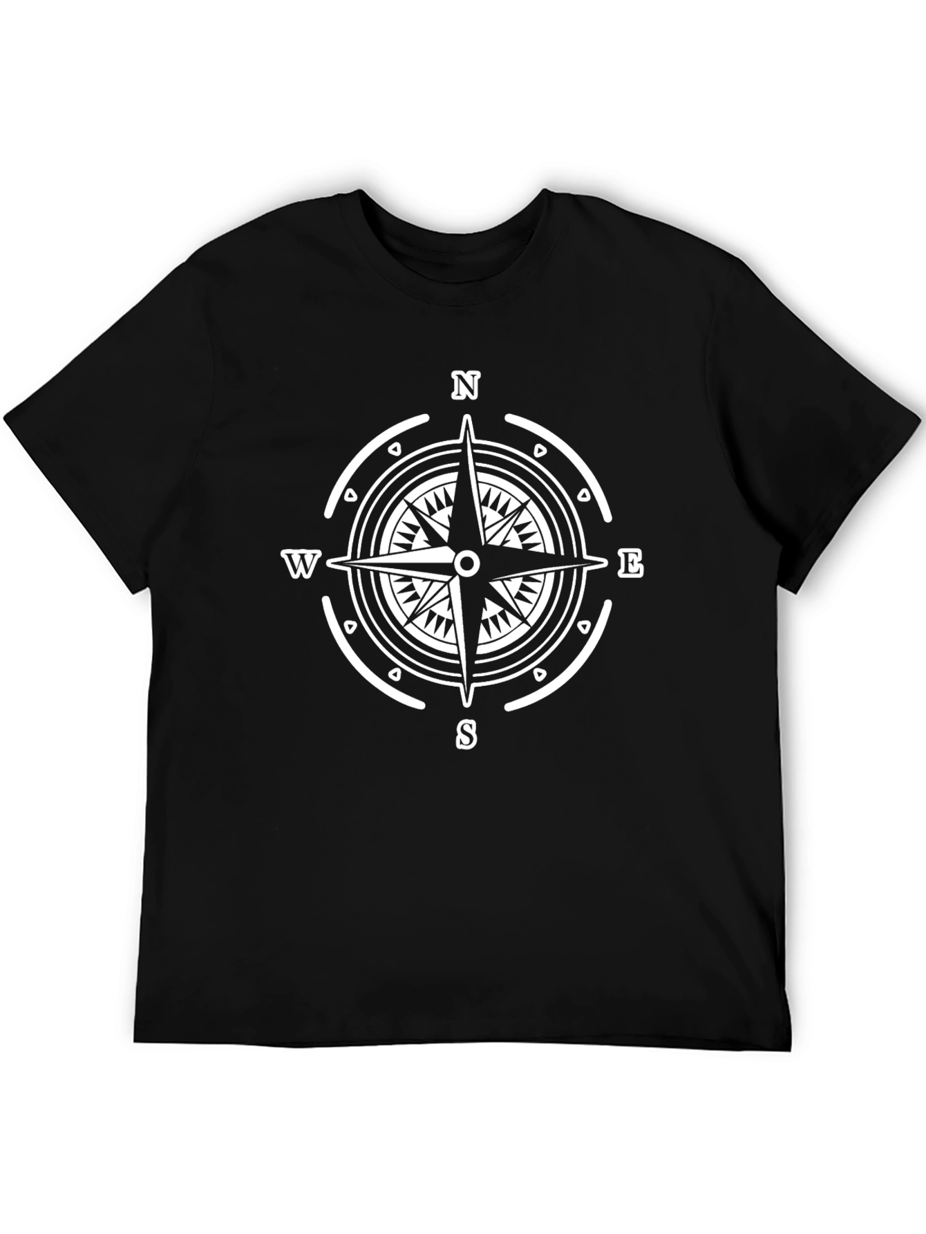 Compass Rose Graphic Tee - Stylish Nautical Design