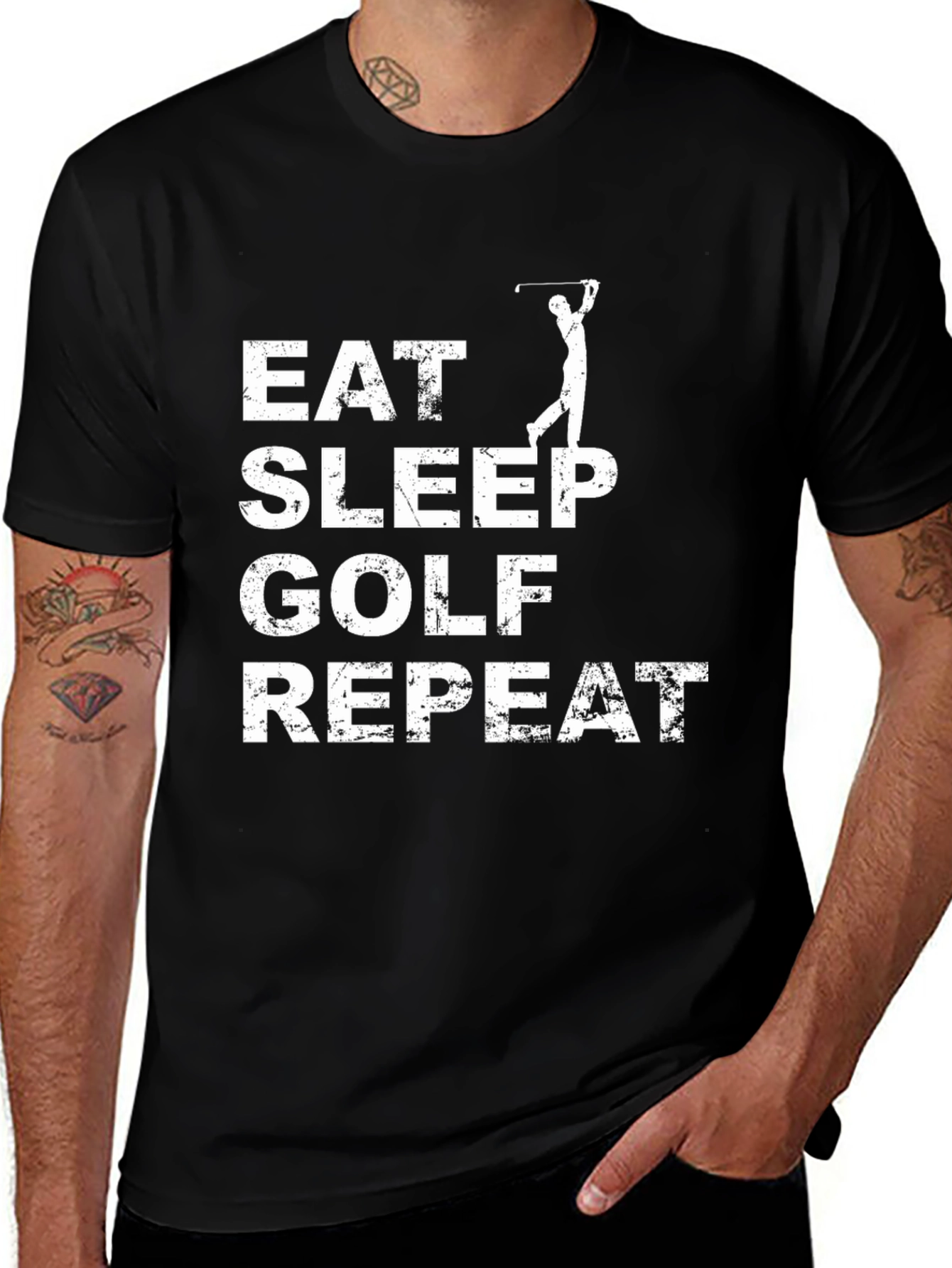 Eat Sleep Golf Repeat T-Shirt