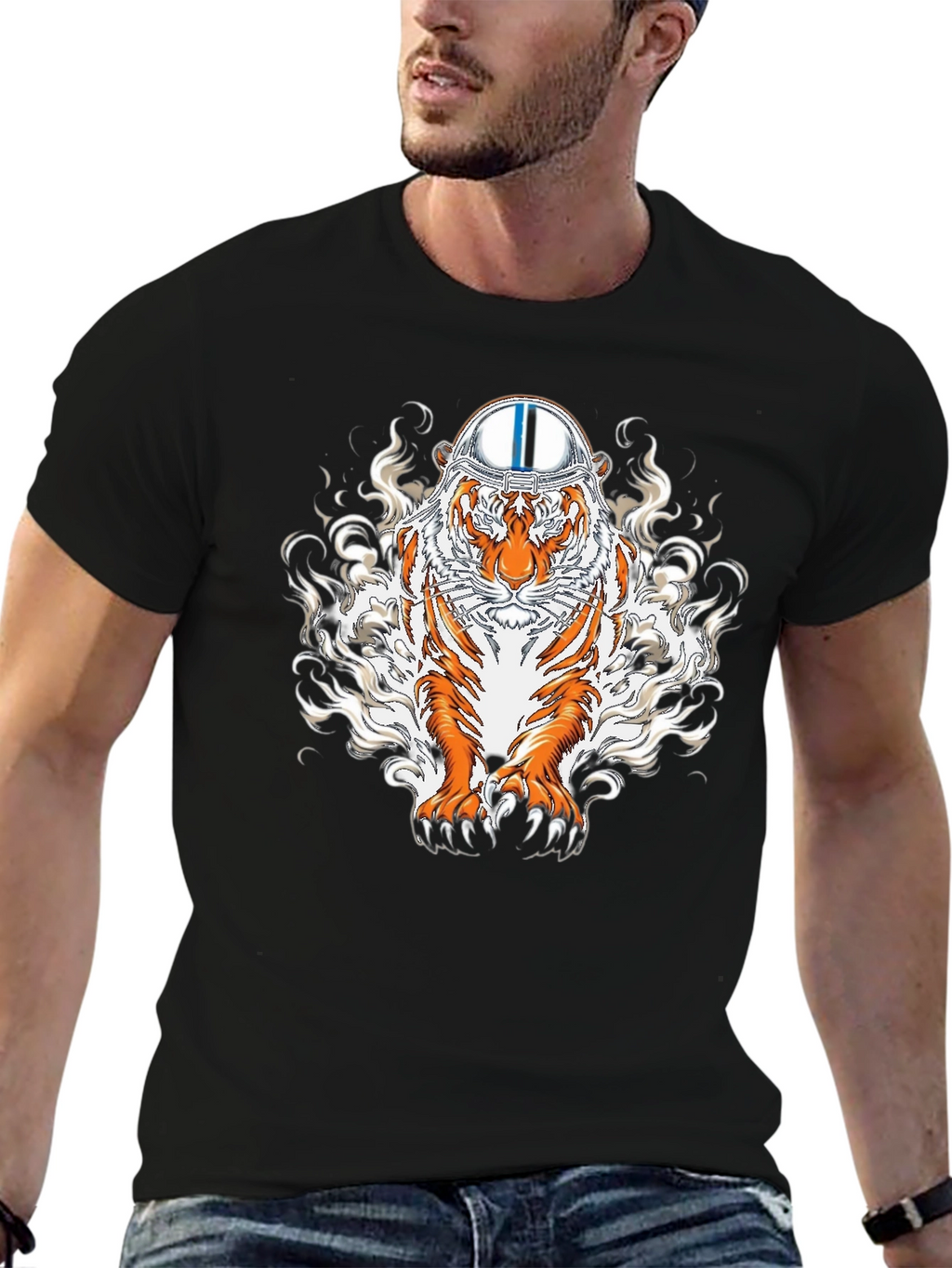 Tiger Helmet Graphic T-Shirt