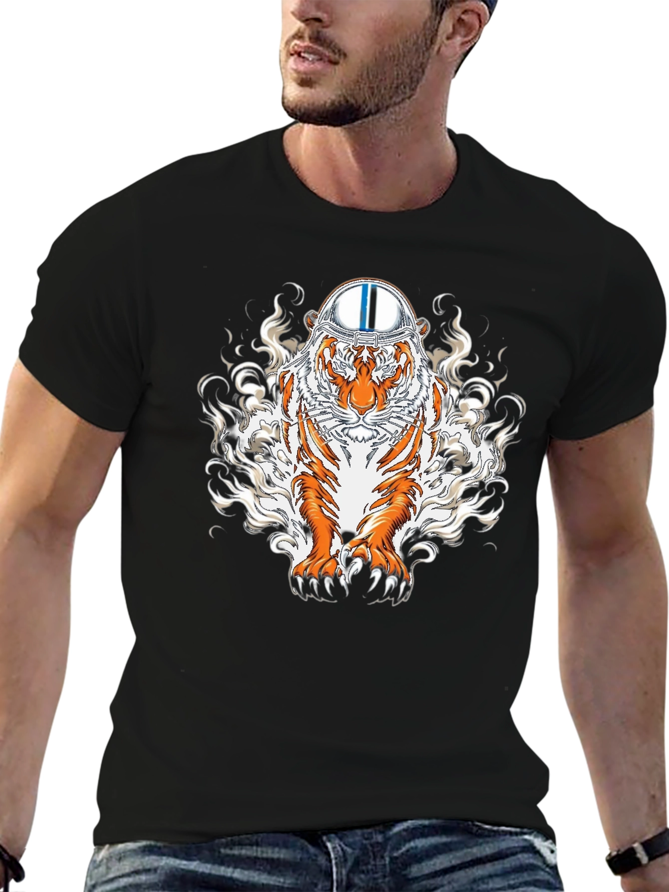 Tiger Helmet Graphic T-Shirt