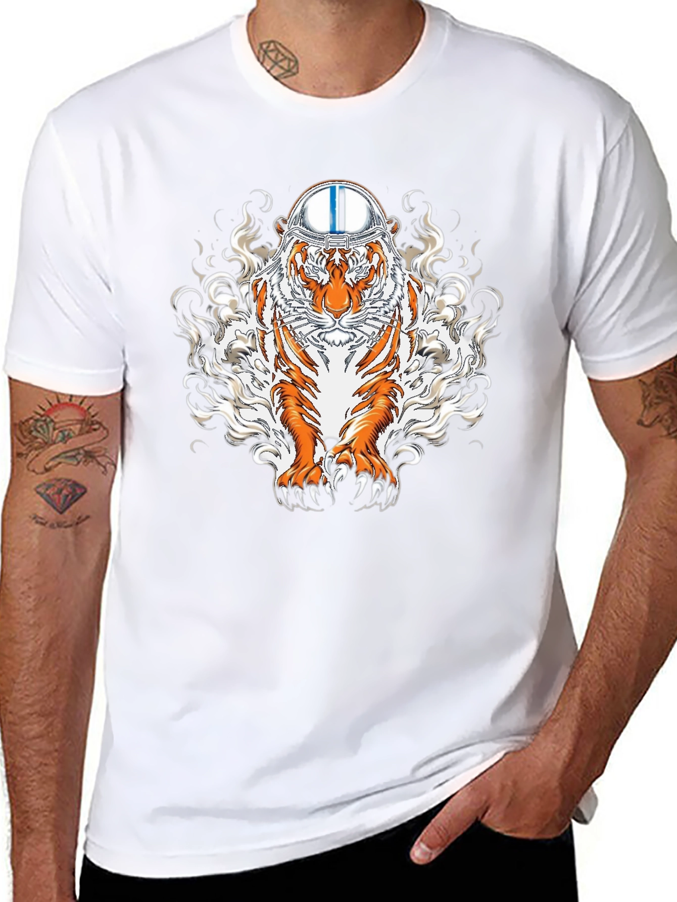 Tiger Helmet Graphic T-Shirt
