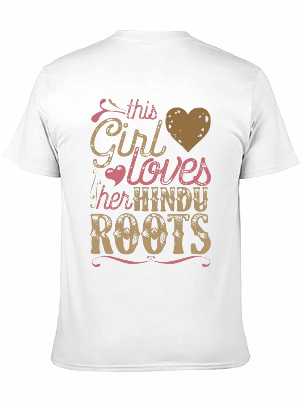 Girl Loves Hindu Roots Black Graphic Tee