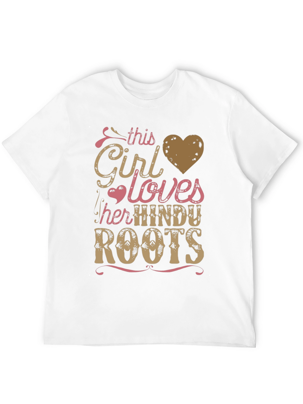 Girl Loves Hindu Roots Black Graphic Tee