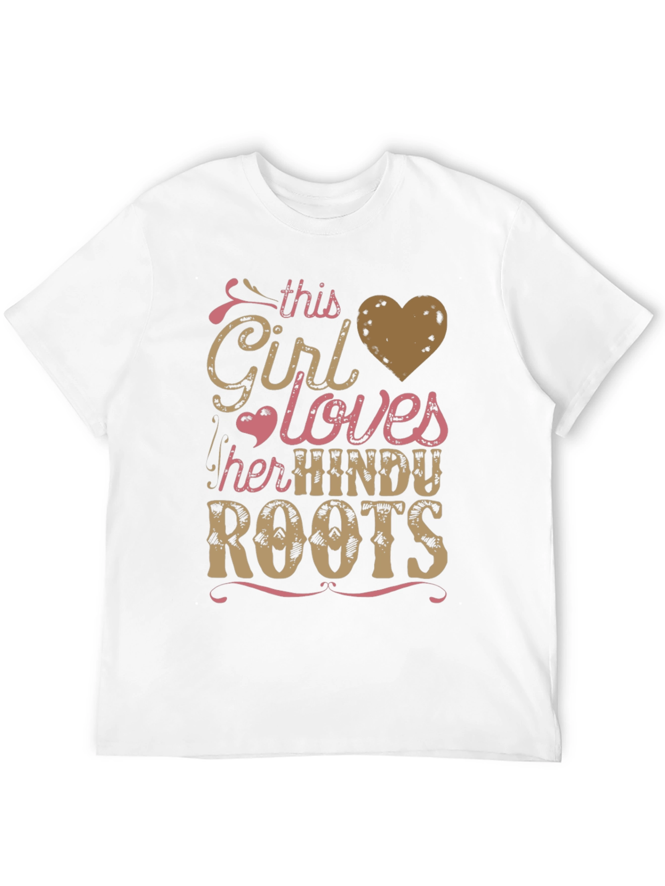 Girl Loves Hindu Roots Black Graphic Tee