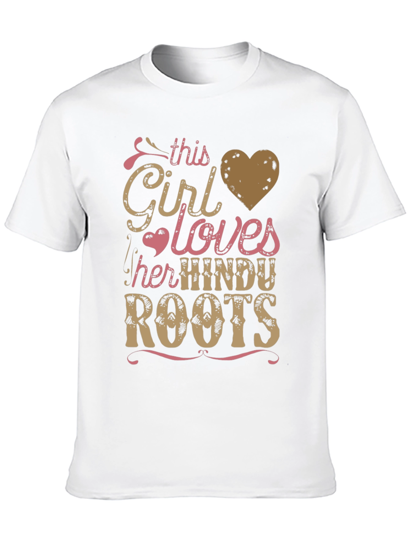 Girl Loves Hindu Roots Black Graphic Tee