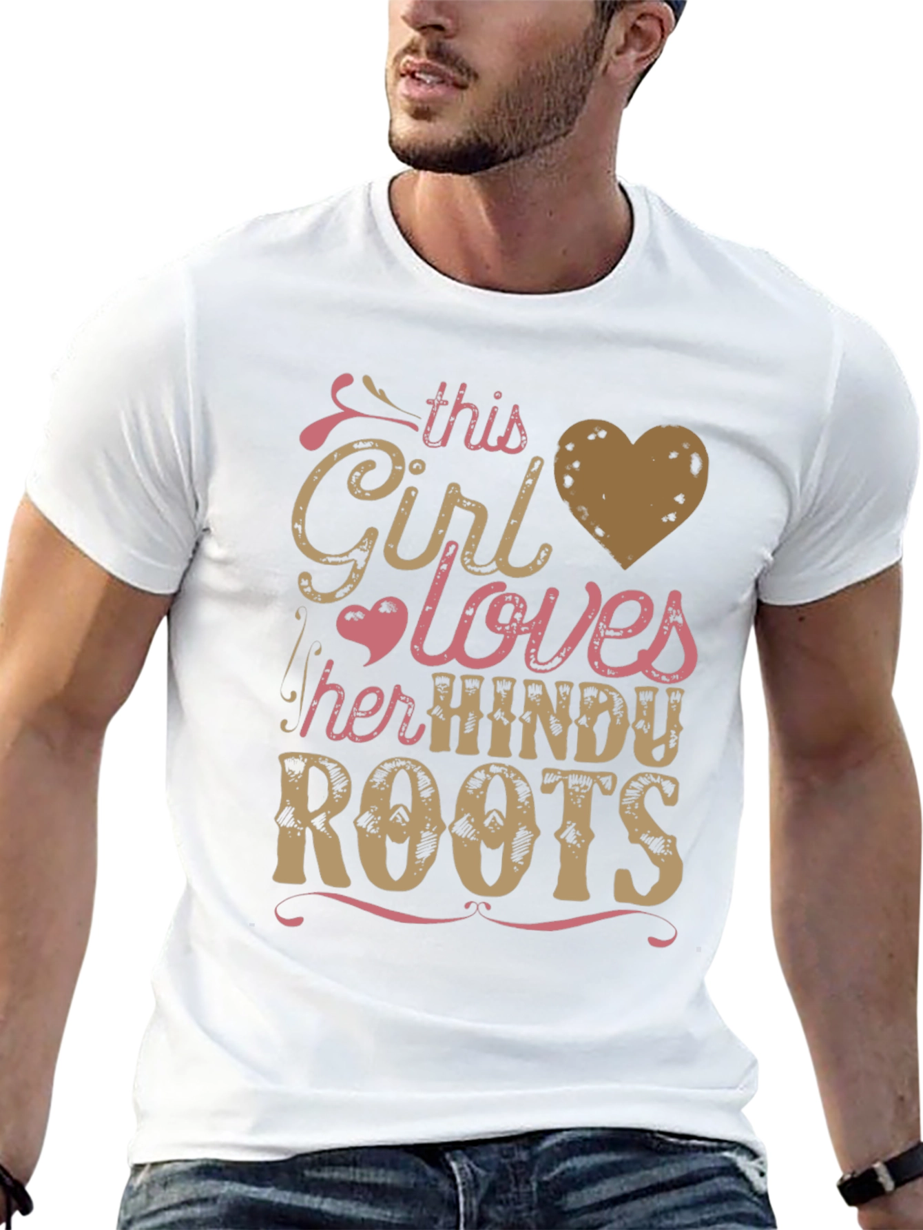 Girl Loves Hindu Roots Black Graphic Tee