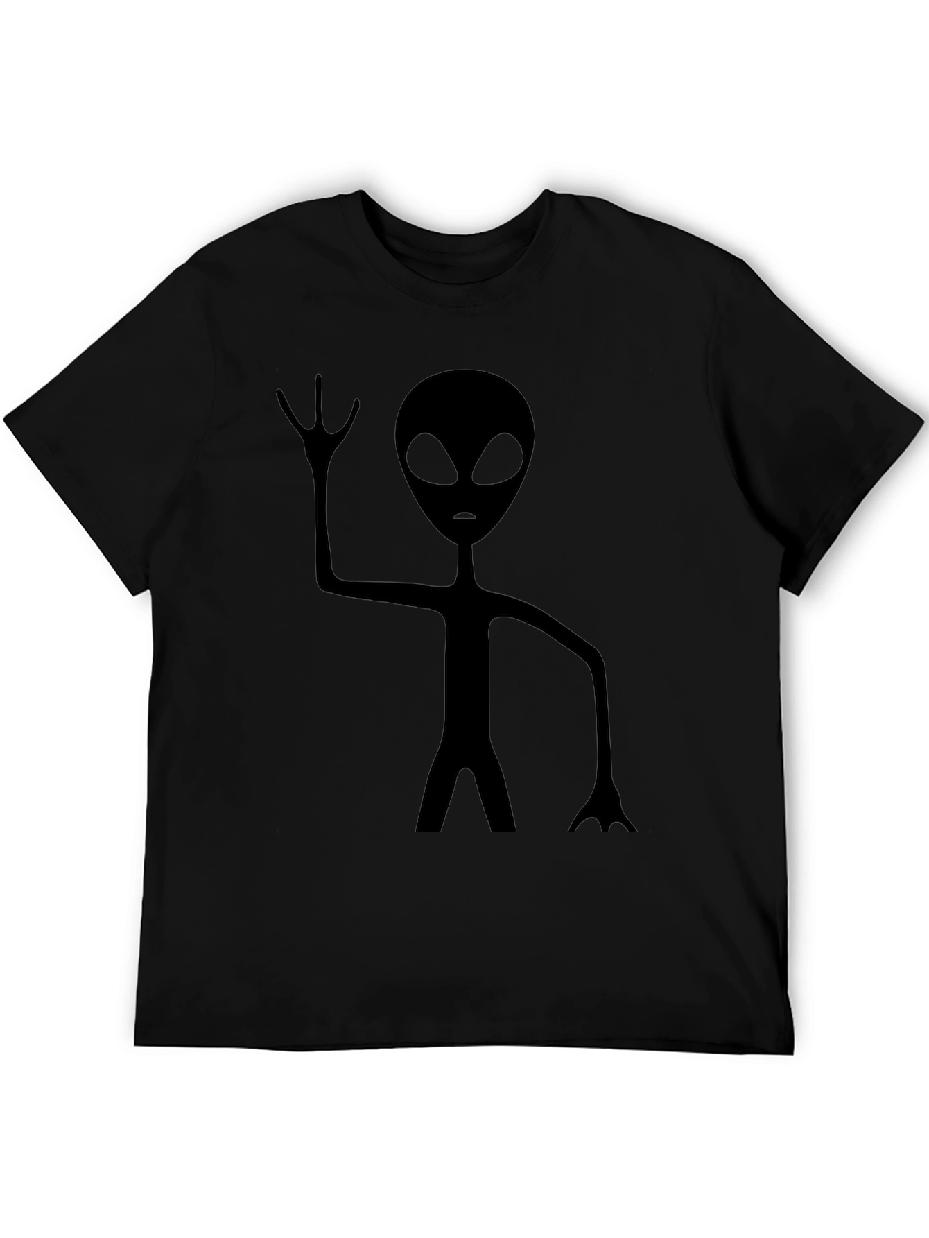 Alien Graphic Black T-Shirt