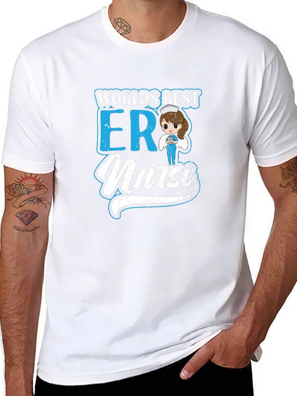 Worlds Best ER Nurse Graphic T-Shirt
