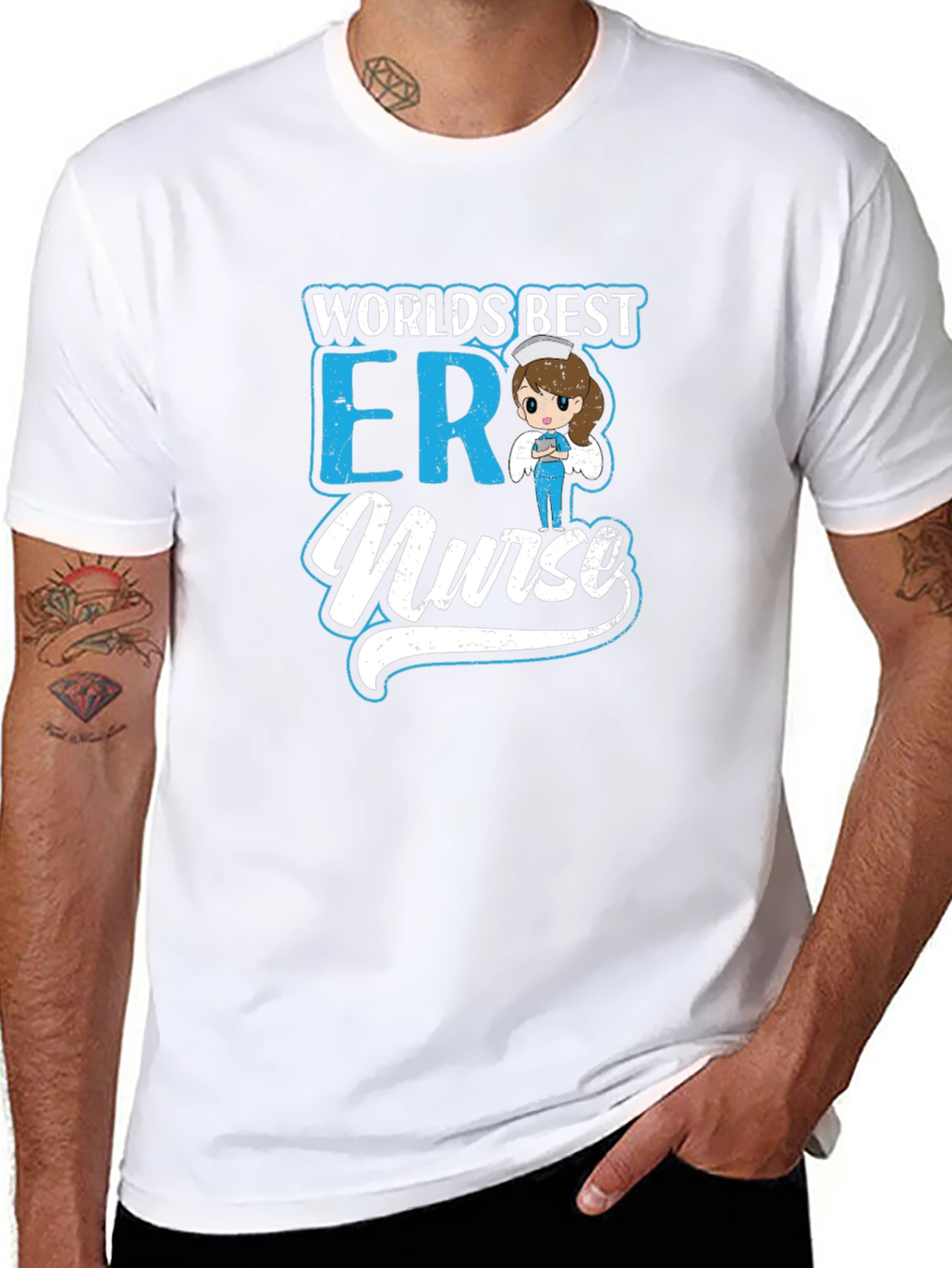 Worlds Best ER Nurse Graphic T-Shirt