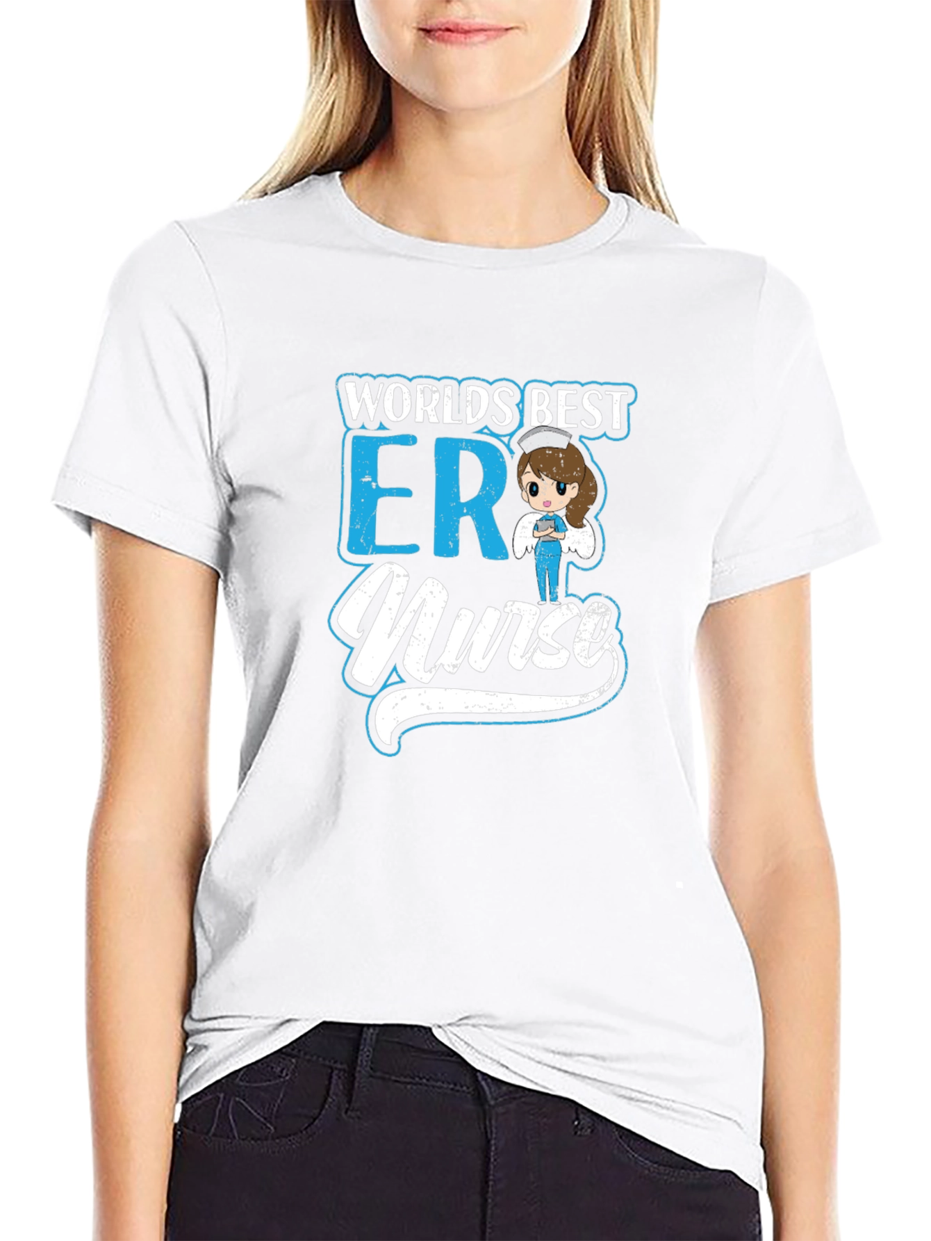 Worlds Best ER Nurse Graphic T-Shirt
