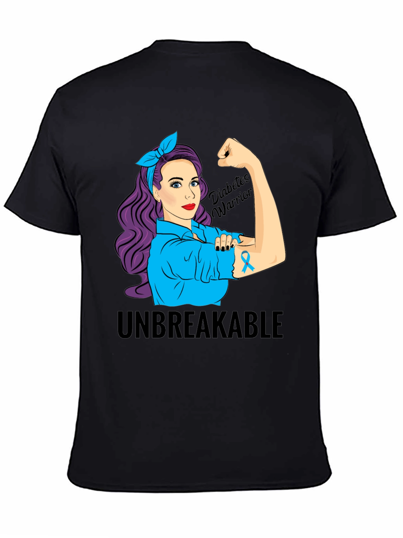 Diabetes Warrior T-Shirt - Unbreakable Awareness Tee
