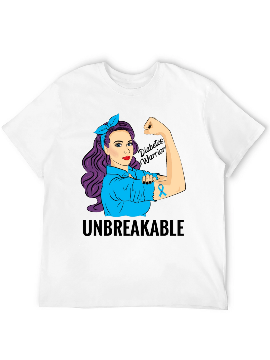 Diabetes Warrior T-Shirt - Unbreakable Awareness Tee