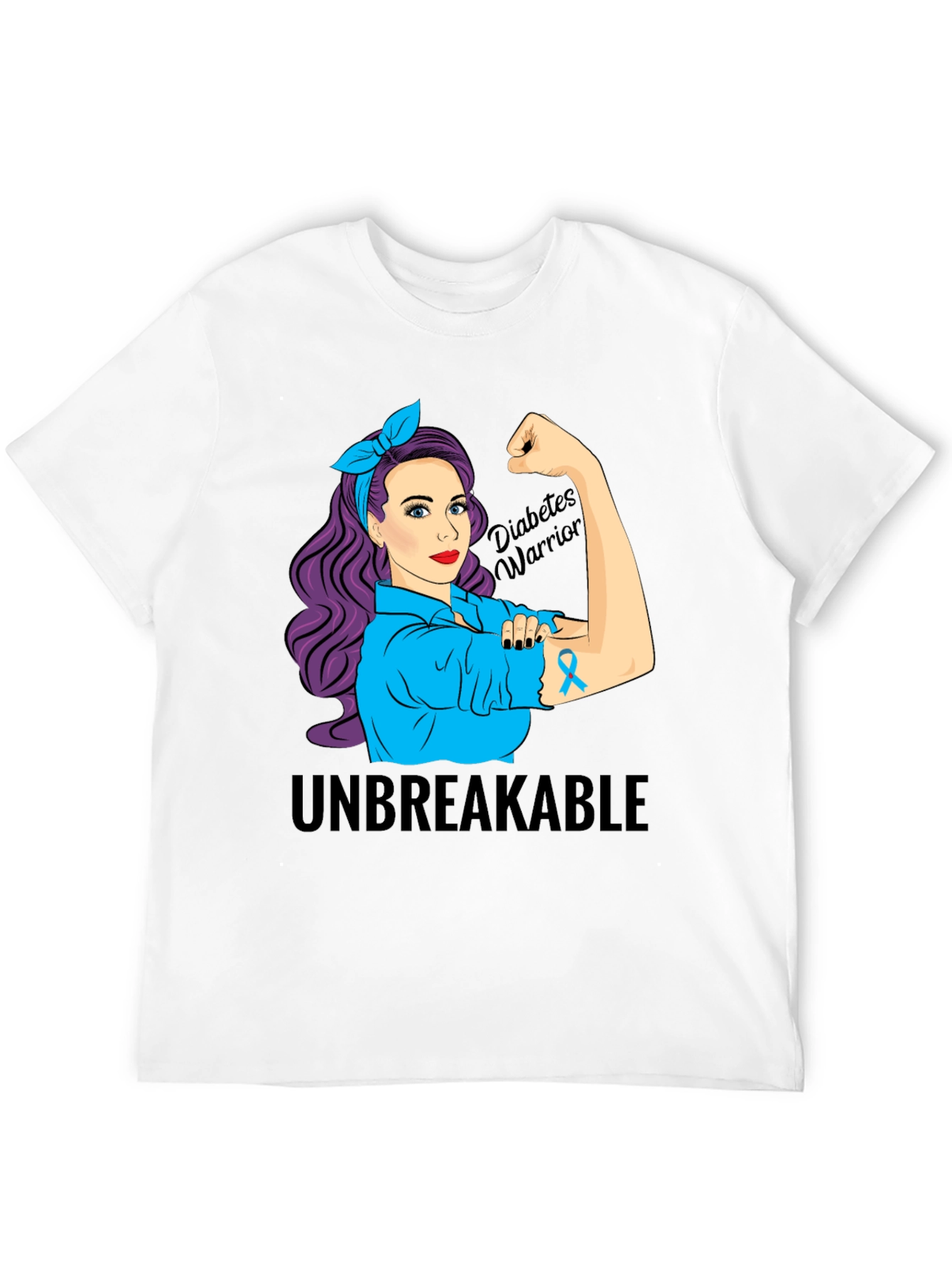 Diabetes Warrior T-Shirt - Unbreakable Awareness Tee