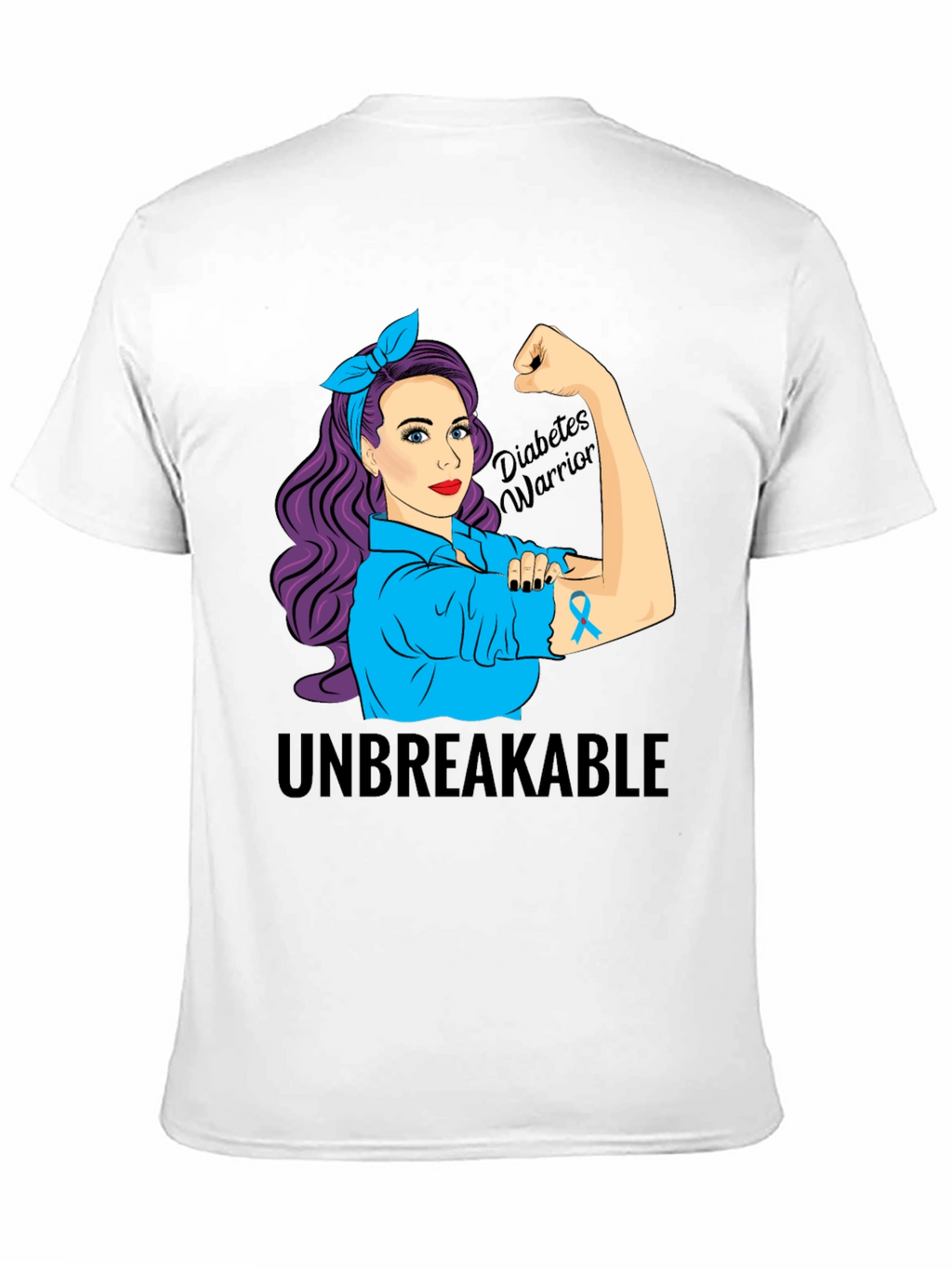Diabetes Warrior T-Shirt - Unbreakable Awareness Tee