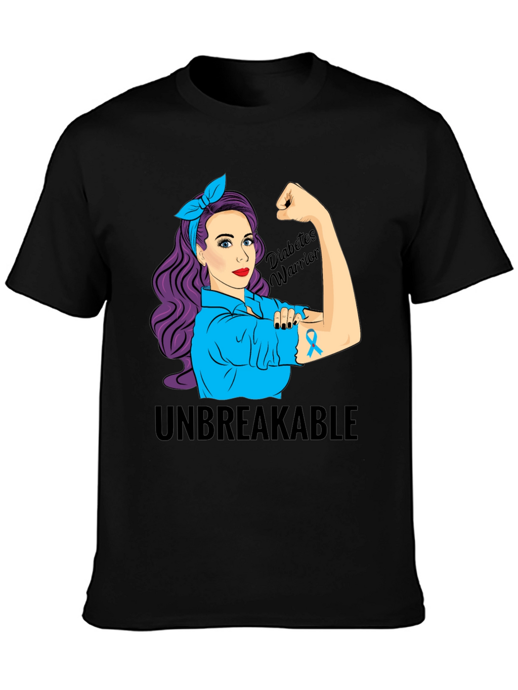 Diabetes Warrior T-Shirt - Unbreakable Awareness Tee