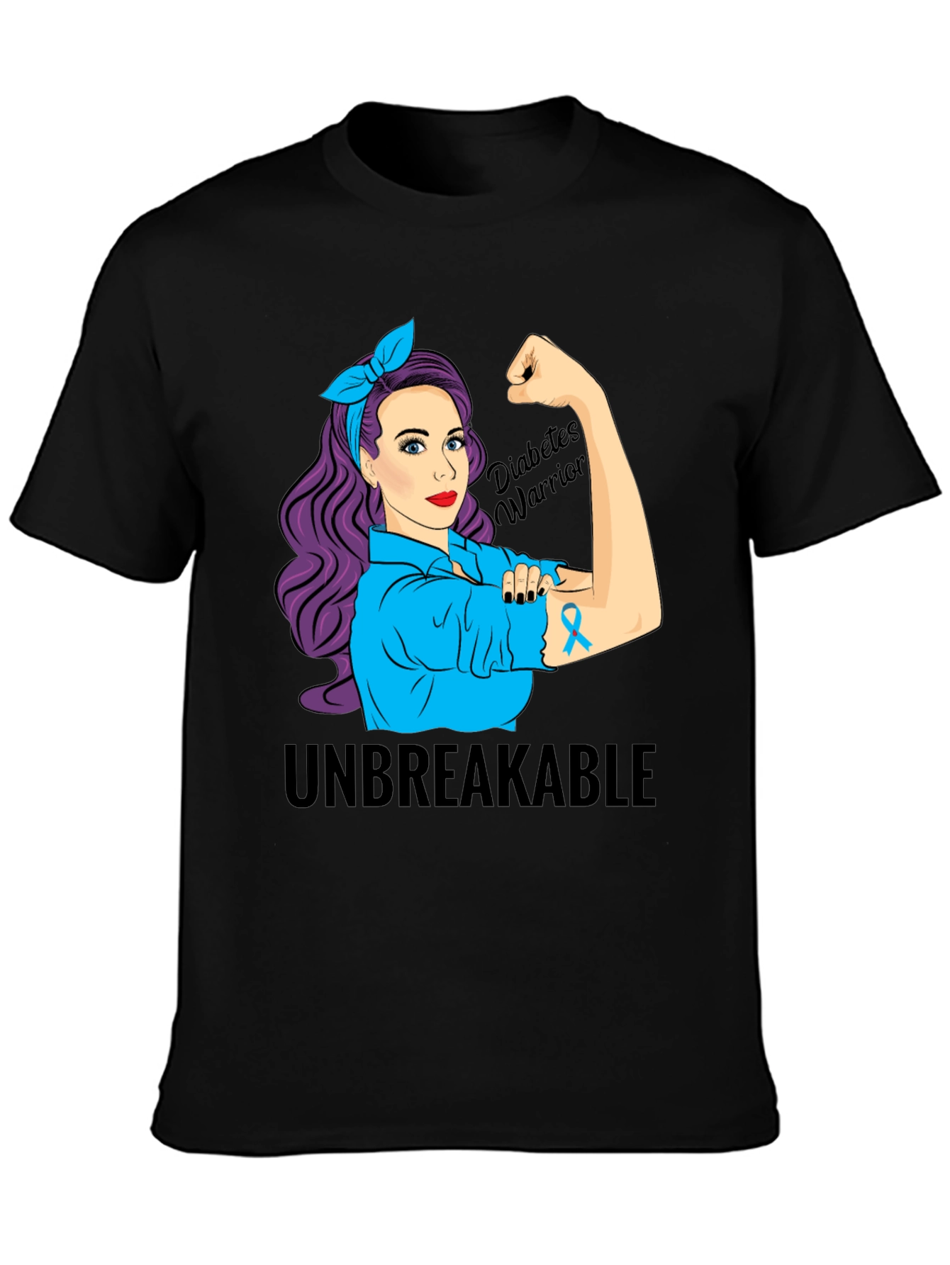 Diabetes Warrior T-Shirt - Unbreakable Awareness Tee