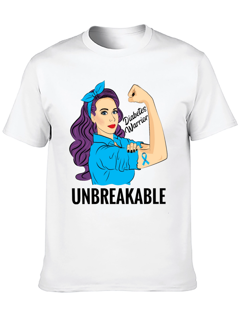 Diabetes Warrior T-Shirt - Unbreakable Awareness Tee