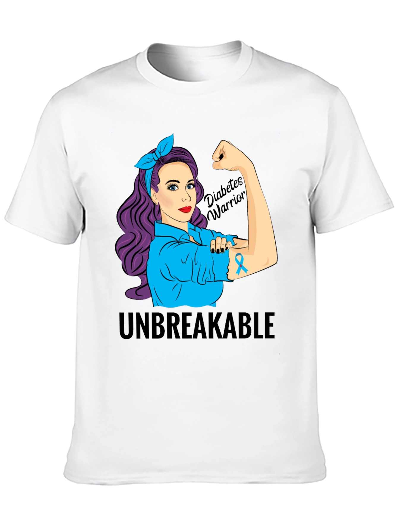 Diabetes Warrior T-Shirt - Unbreakable Awareness Tee
