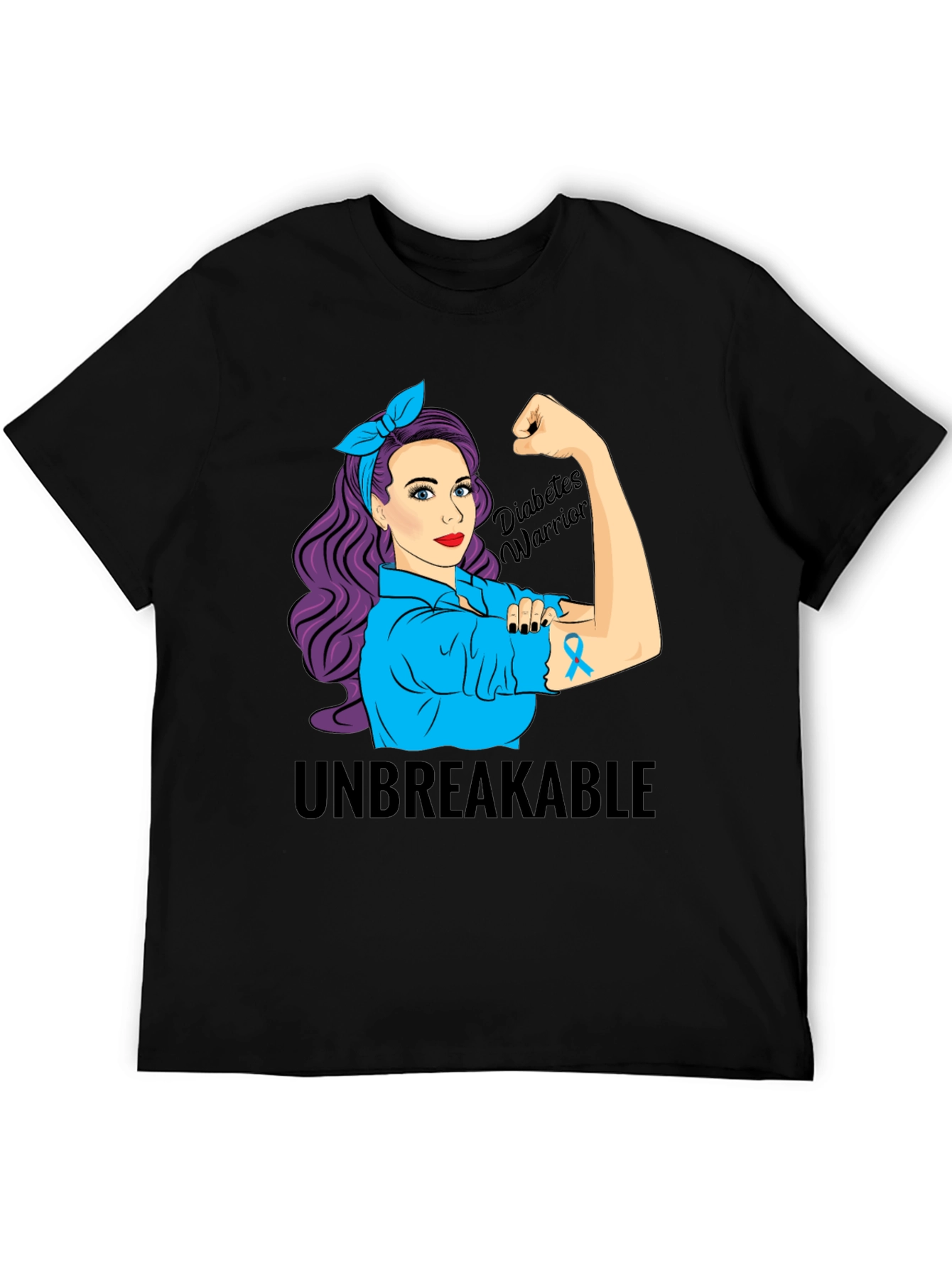 Diabetes Warrior T-Shirt - Unbreakable Awareness Tee
