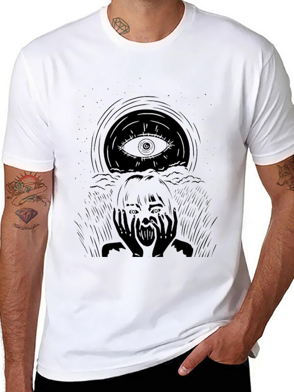 Eye Scream Graphic Tee - Black
