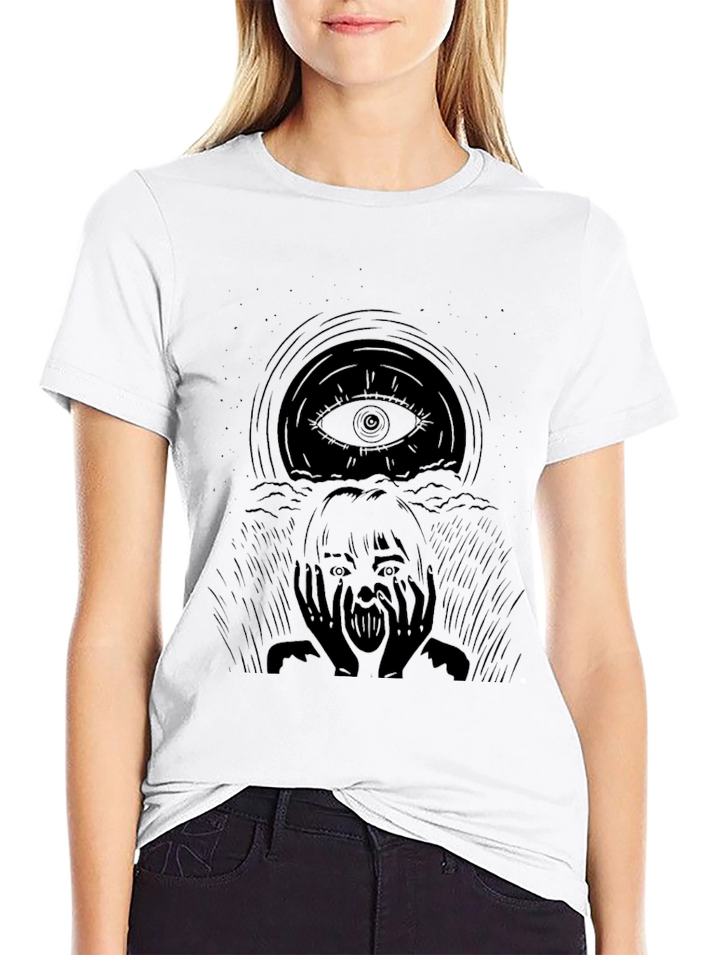 Eye Scream Graphic Tee - Black