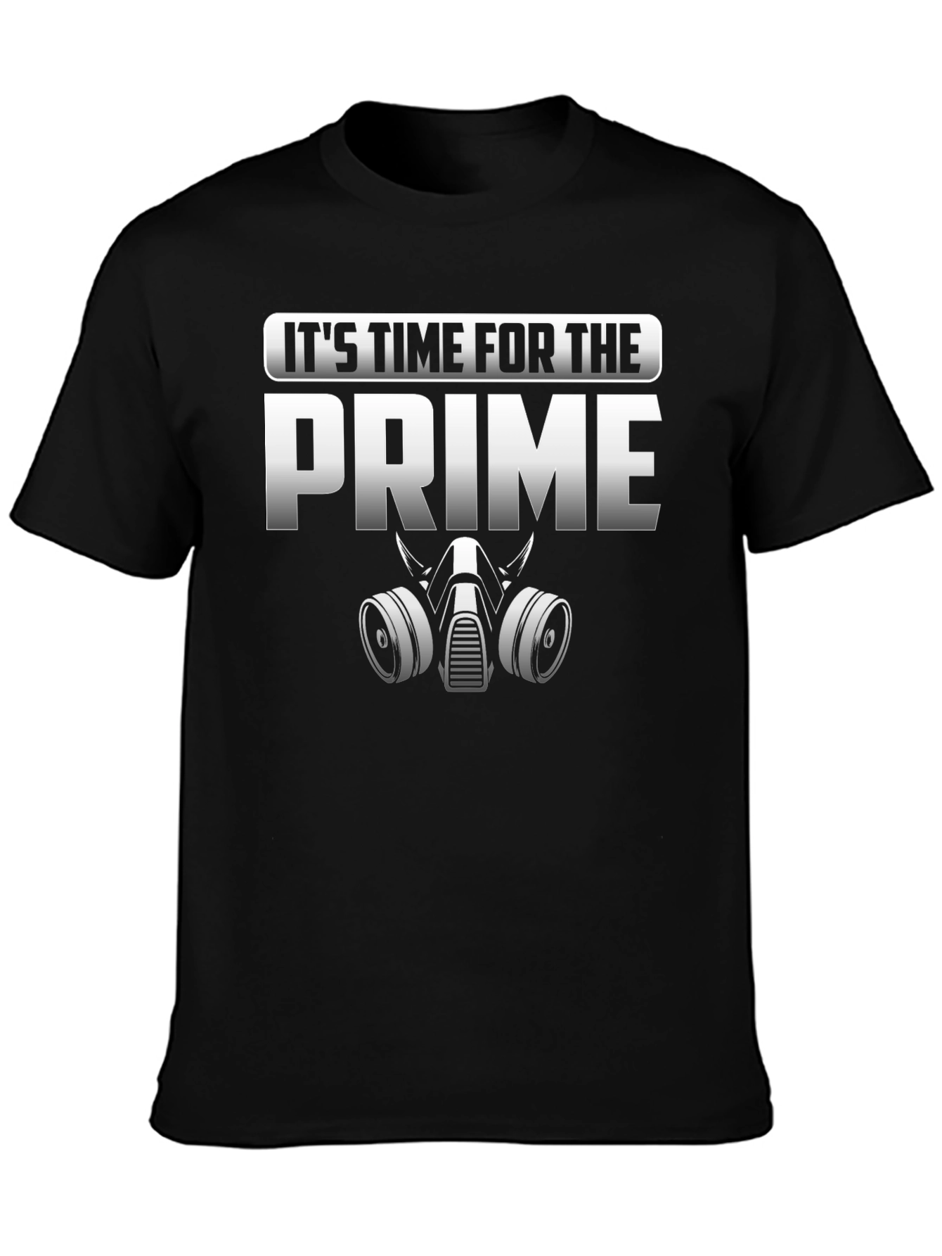 Its Time for The Prime Gas Mask Graphic Tee