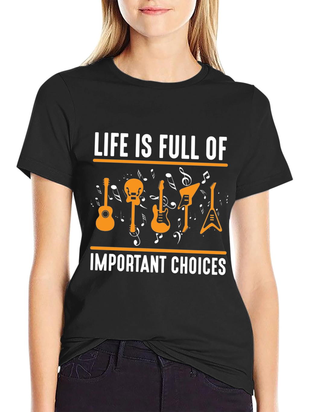 Life Is Full Of Important Choices Guitar T-Shirt
