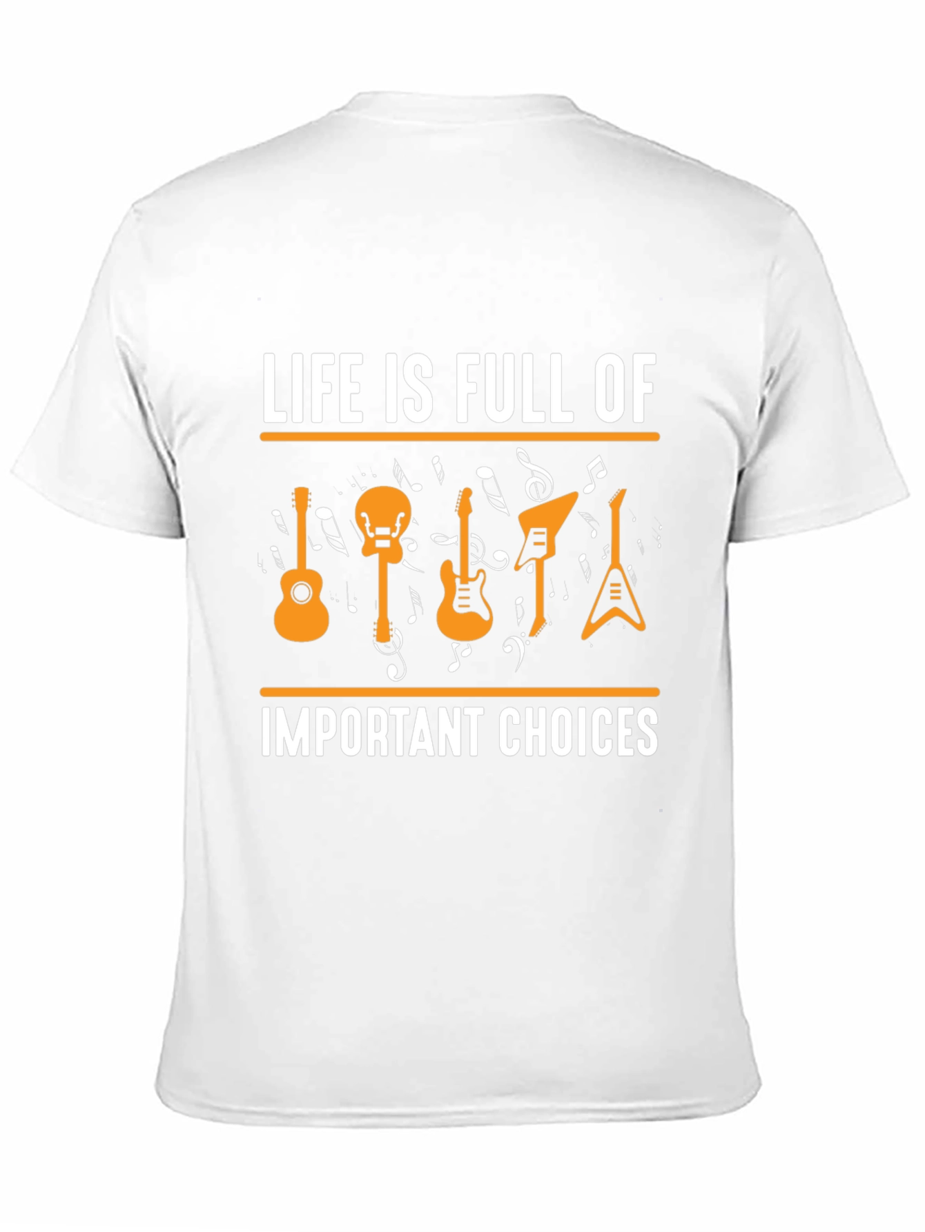 Life Is Full Of Important Choices Guitar T-Shirt