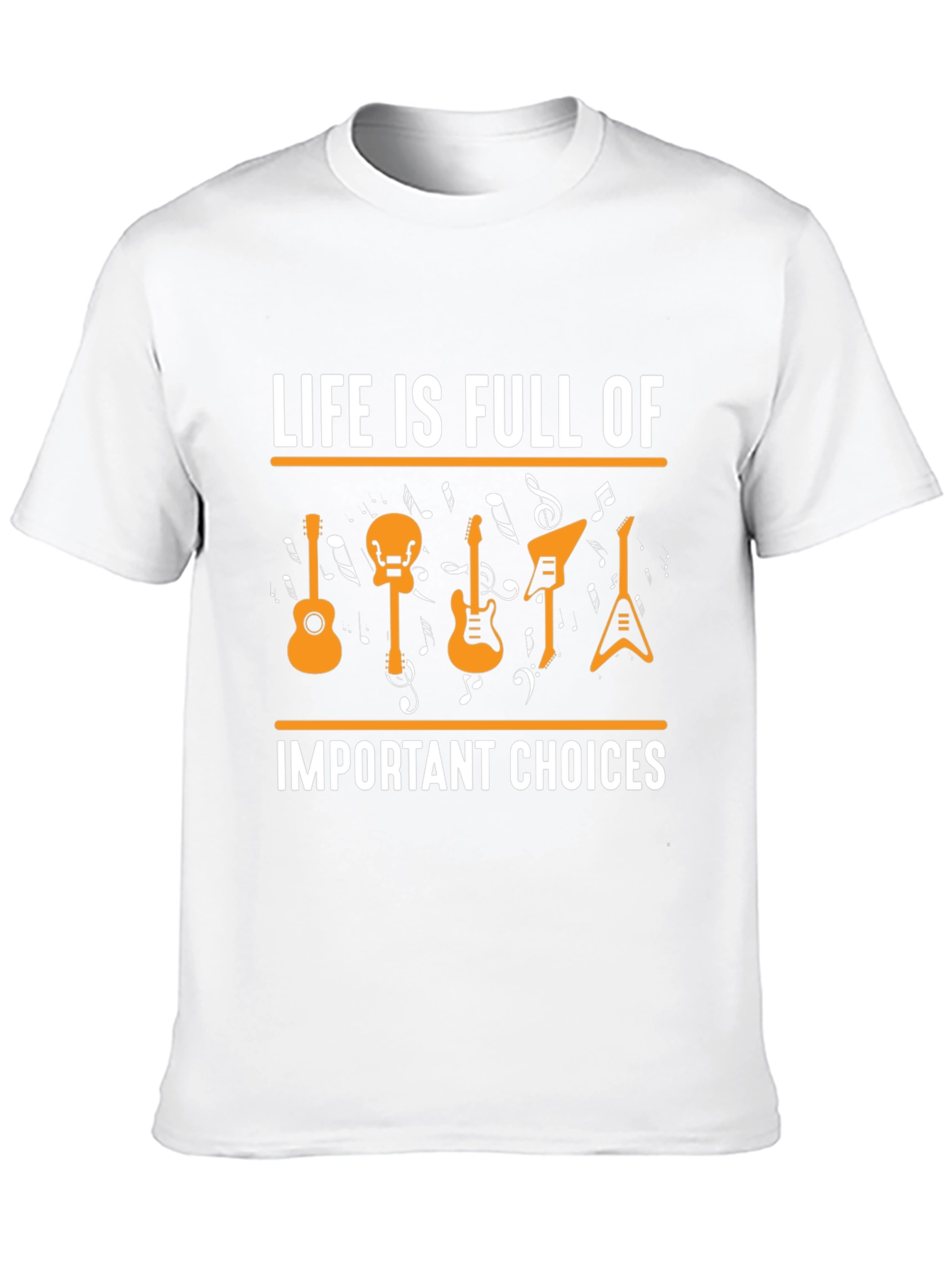 Life Is Full Of Important Choices Guitar T-Shirt