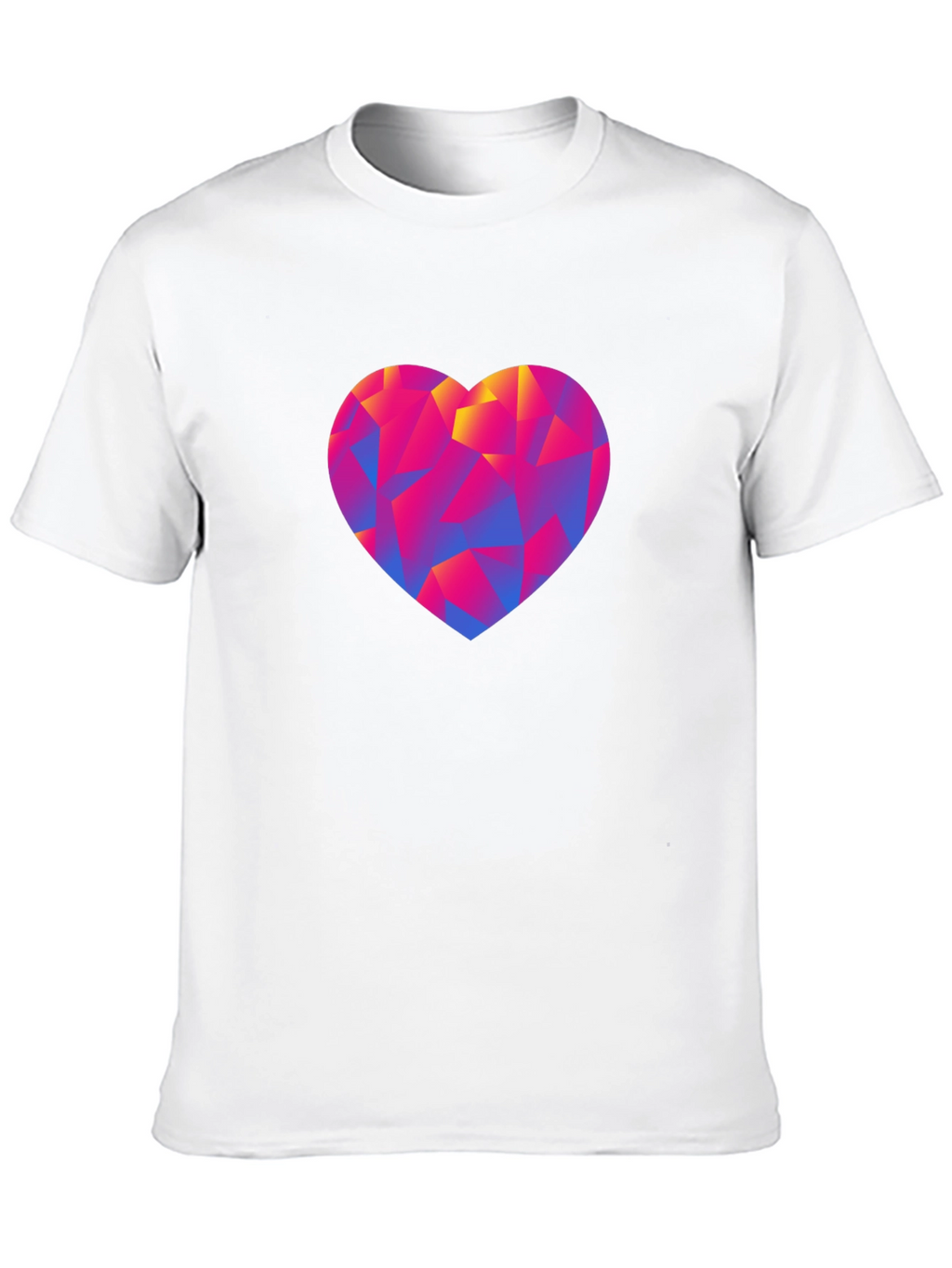 Geometric Heart Graphic Tee - Modern Love