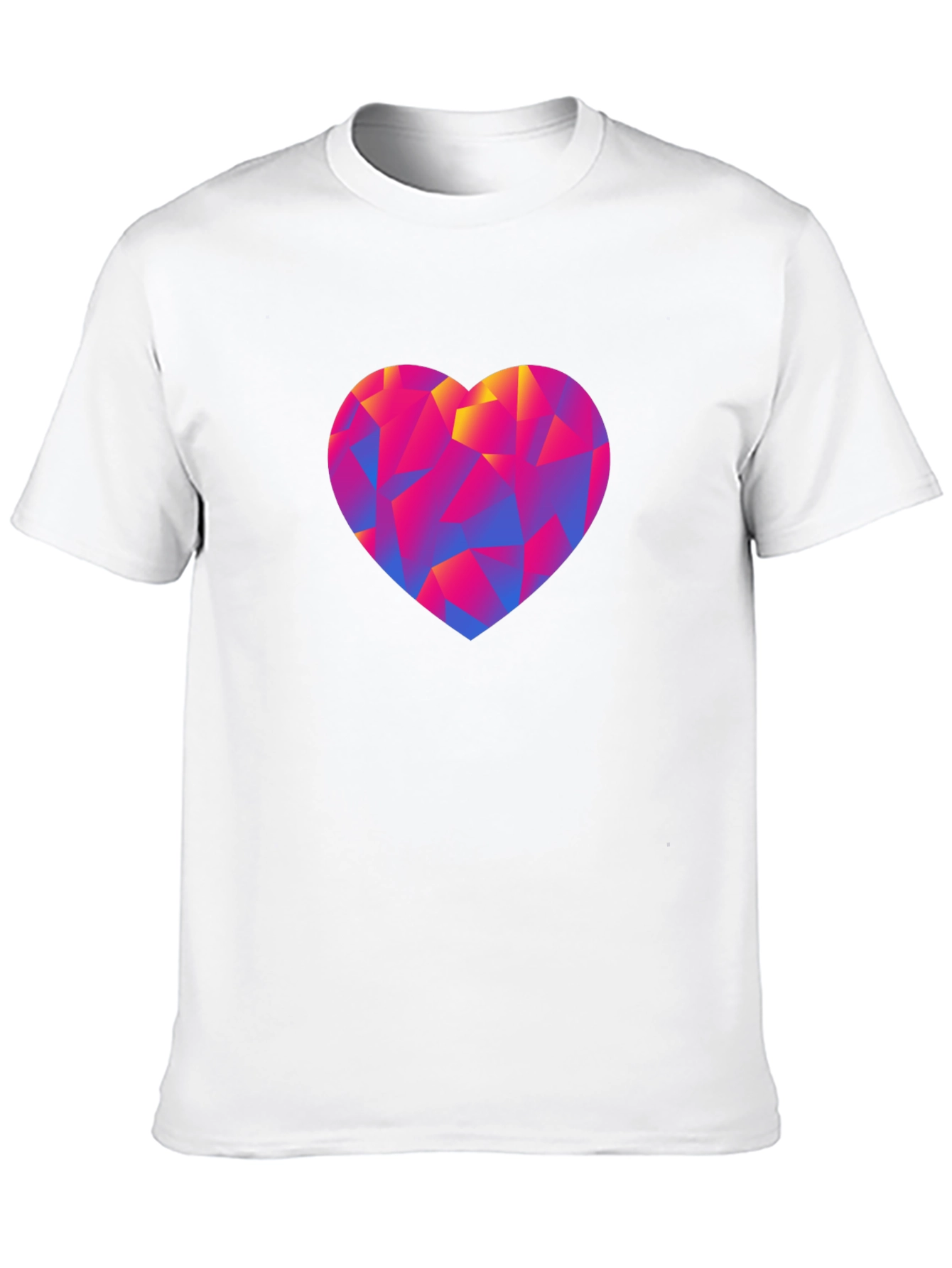 Geometric Heart Graphic Tee - Modern Love