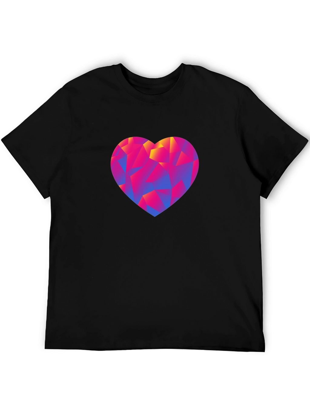 Geometric Heart Graphic Tee - Modern Love